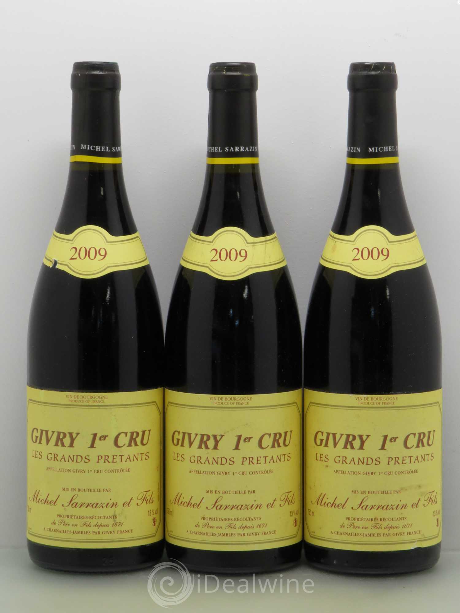 Givry 1er Cru Les Grands Pretants Domaine Sarrazin Pere Et Fils 2009 - Posten von 6 Flaschen - 1