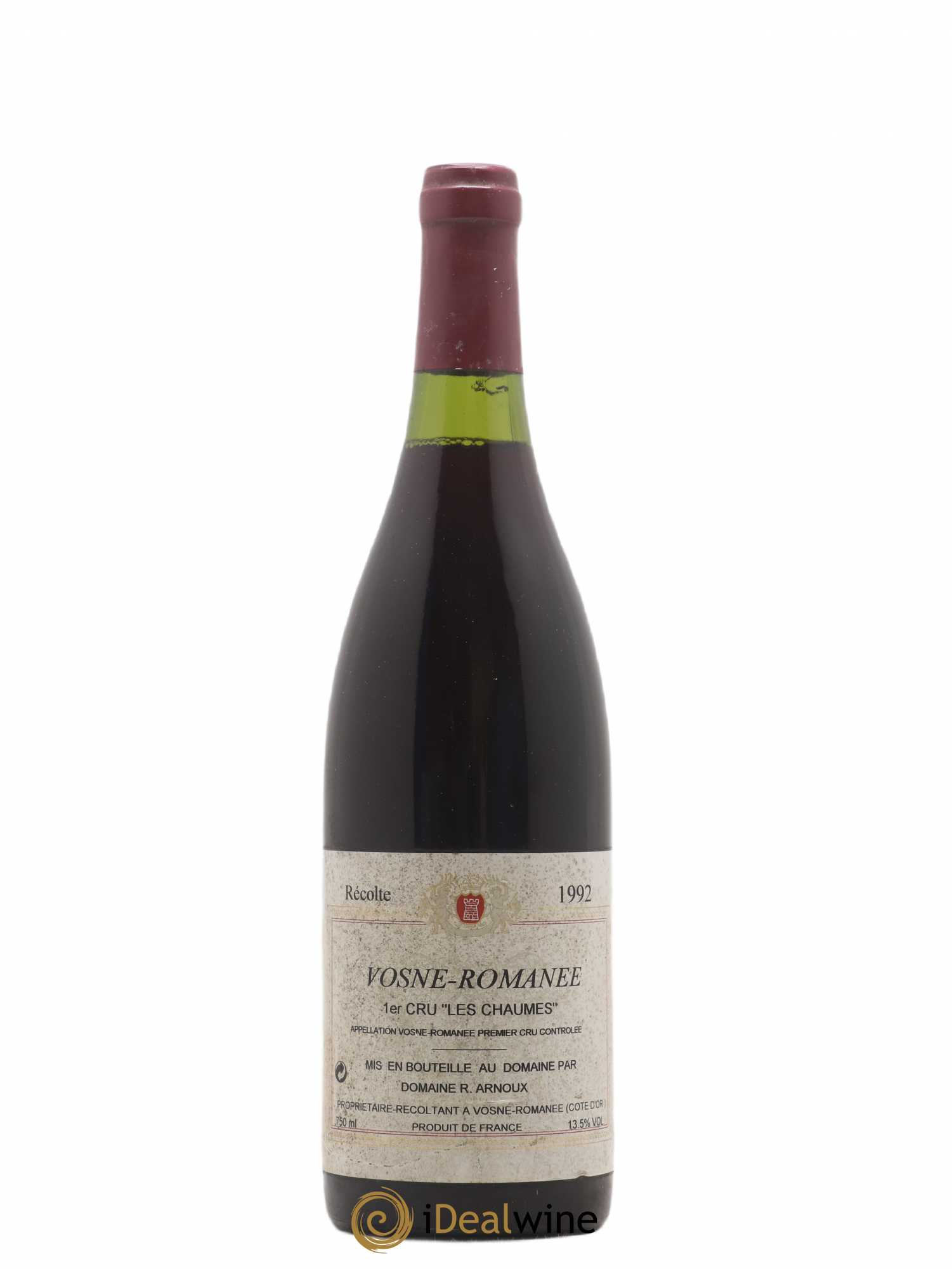 Vosne-Romanée 1er Cru Les Chaumes Robert Arnoux 1992 - Lot de 1 bouteille - 0