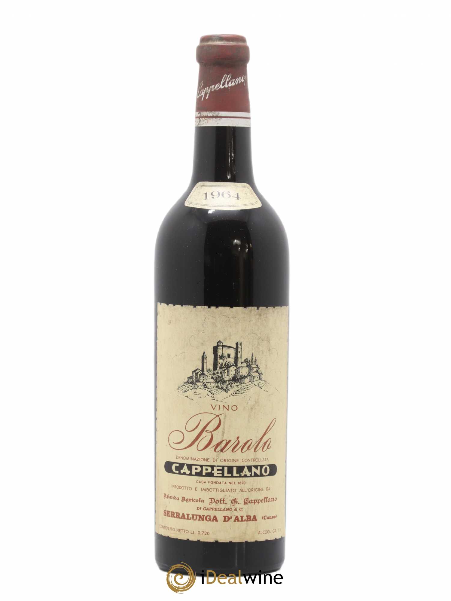 Barolo Serralunga d'Alba Cappellano 1964 - Lot de 1 bouteille - 0