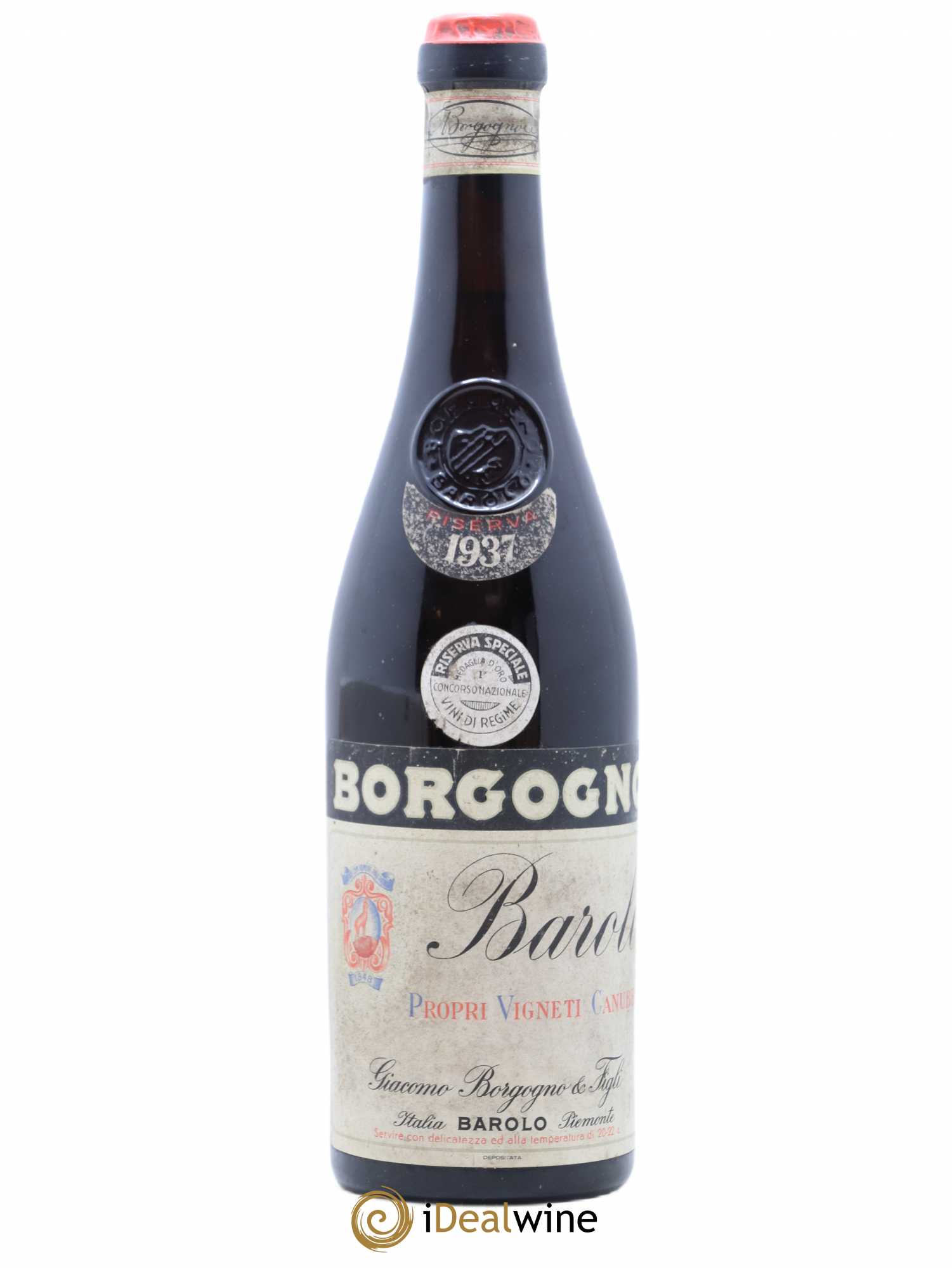 Barolo DOCG Riserva Giacomo Borgogno 1937 - Lot de 1 bouteille - 0