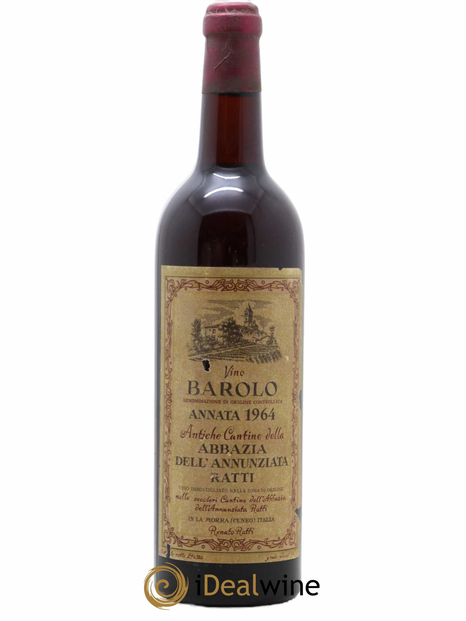 Barolo Antiche Cantine Della Abbazia Dell Annunziata Ratti 1964 - Posten von 1 Flasche - 0
