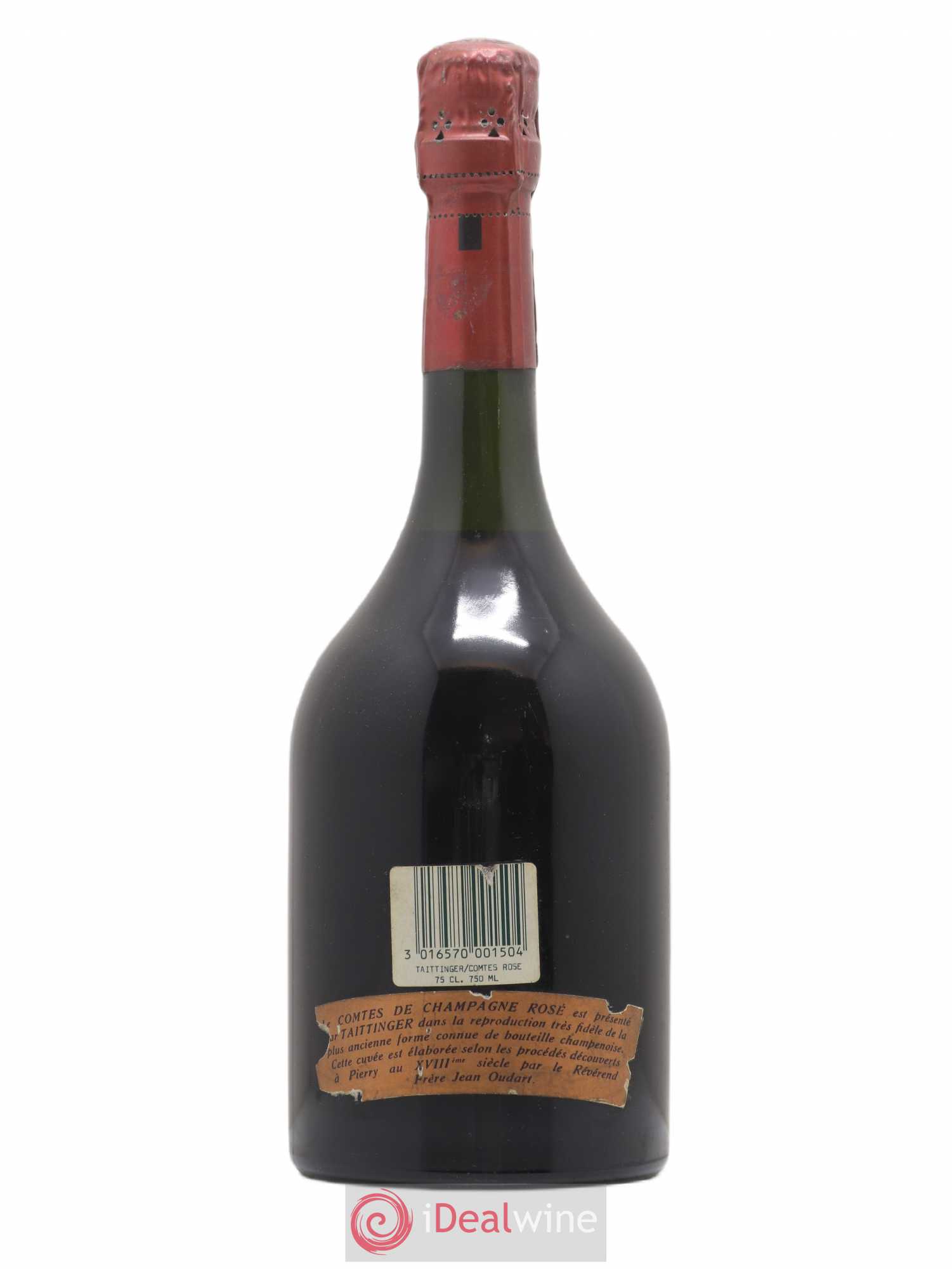 Comtes de Champagne Rosé Grand Cru Brut Taittinger 1975 - Lot de 1 bouteille - 1