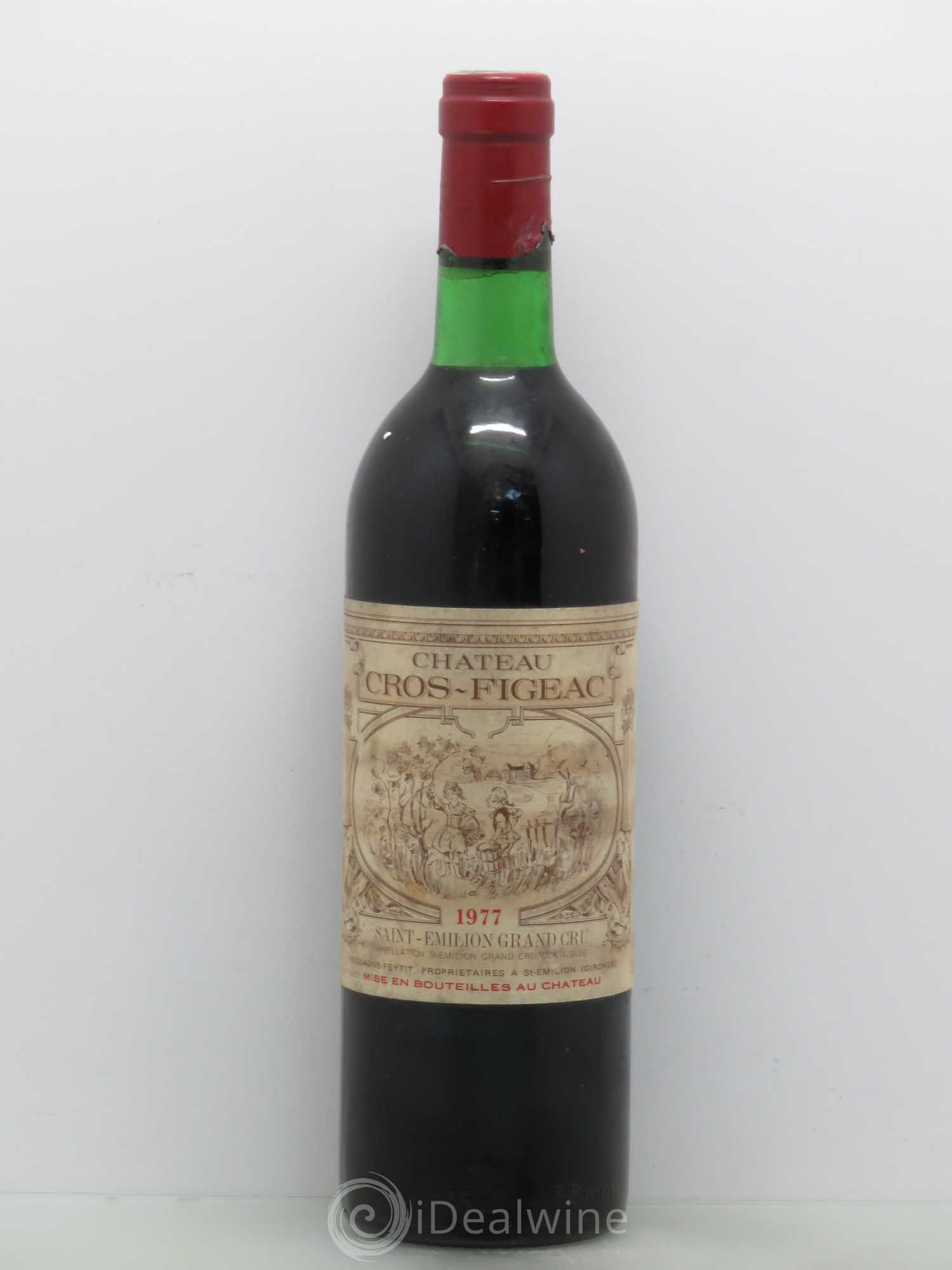 Bordeaux Château Cros Figeac 1977 - Lot de 1 bouteille - 0