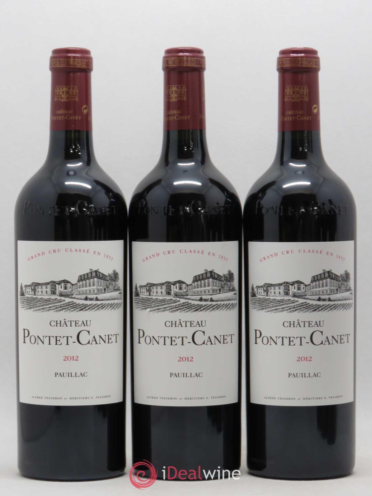 Château Pontet Canet 5ème Grand Cru Classé 2012 - Lot de 6 bouteilles - 1