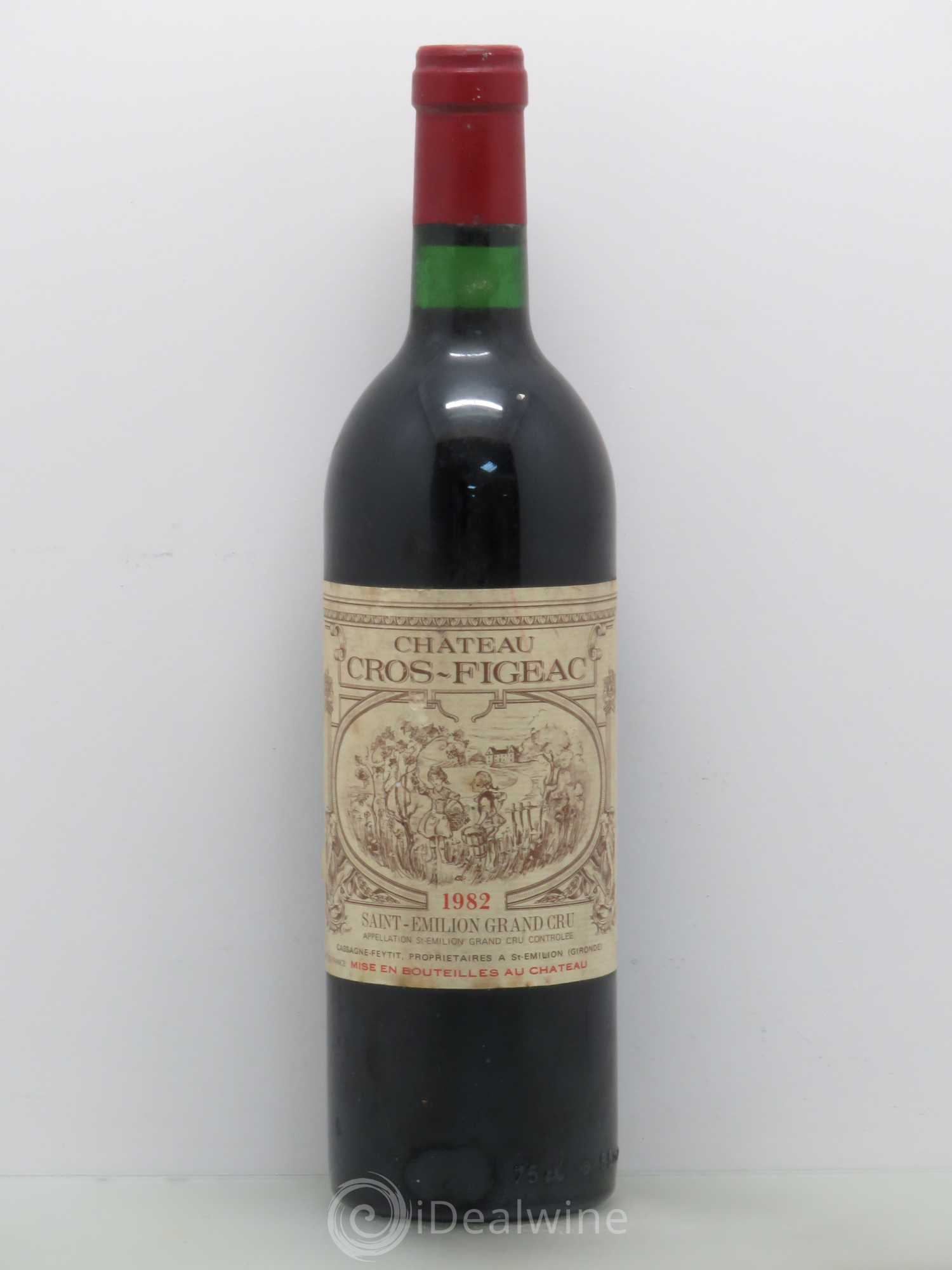 Bordeaux Château Cros Figeac 1982 - Lot de 1 bouteille - 0