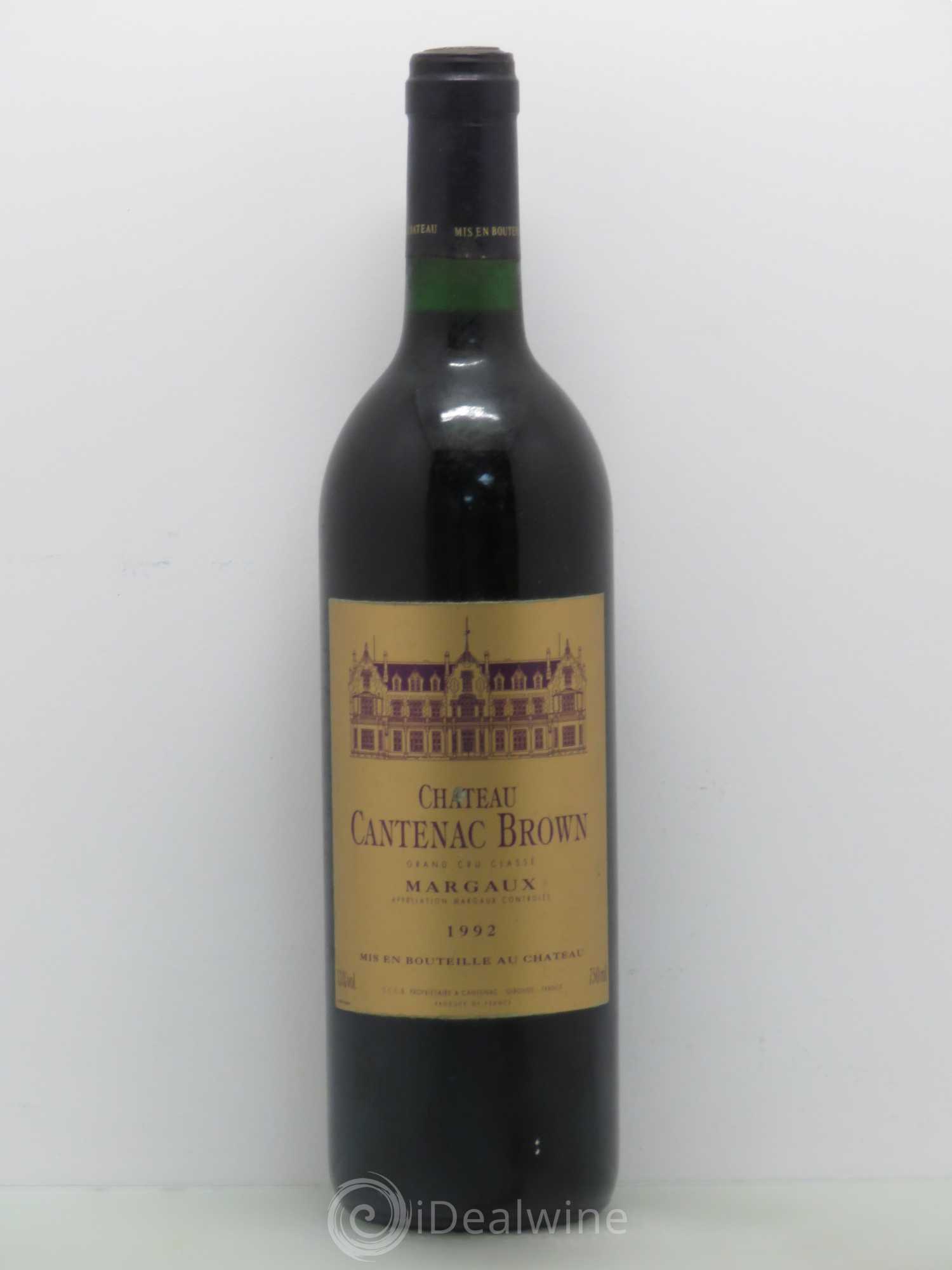Château Cantenac Brown 3ème Grand Cru Classé 1992 - Lot de 1 bouteille - 0