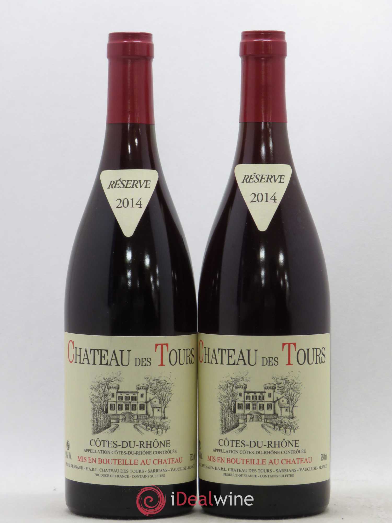 Côtes-du-Rhône Château des Tours Emmanuel Reynaud 2014 - Lot de 2 bouteilles - 0