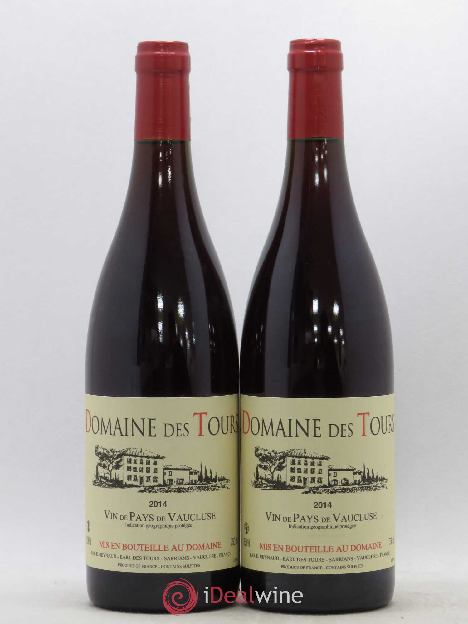 Vaucluse (Vin de Pays de Vaucluse) Domaine des Tours Emmanuel Reynaud 2014 - Lot de 2 bouteilles - 0