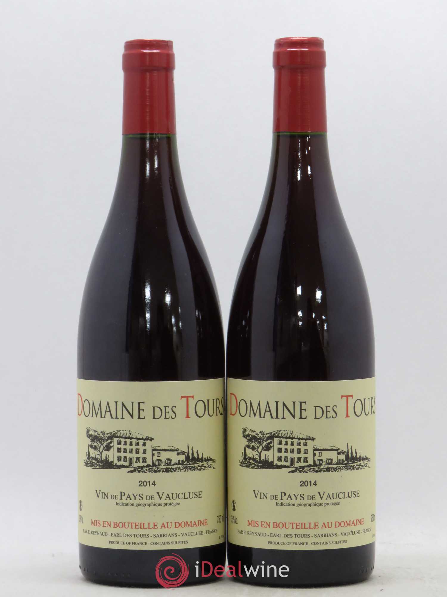 Vaucluse (Vin de Pays de Vaucluse) Domaine des Tours Emmanuel Reynaud 2014 - Lot de 2 bouteilles - 0