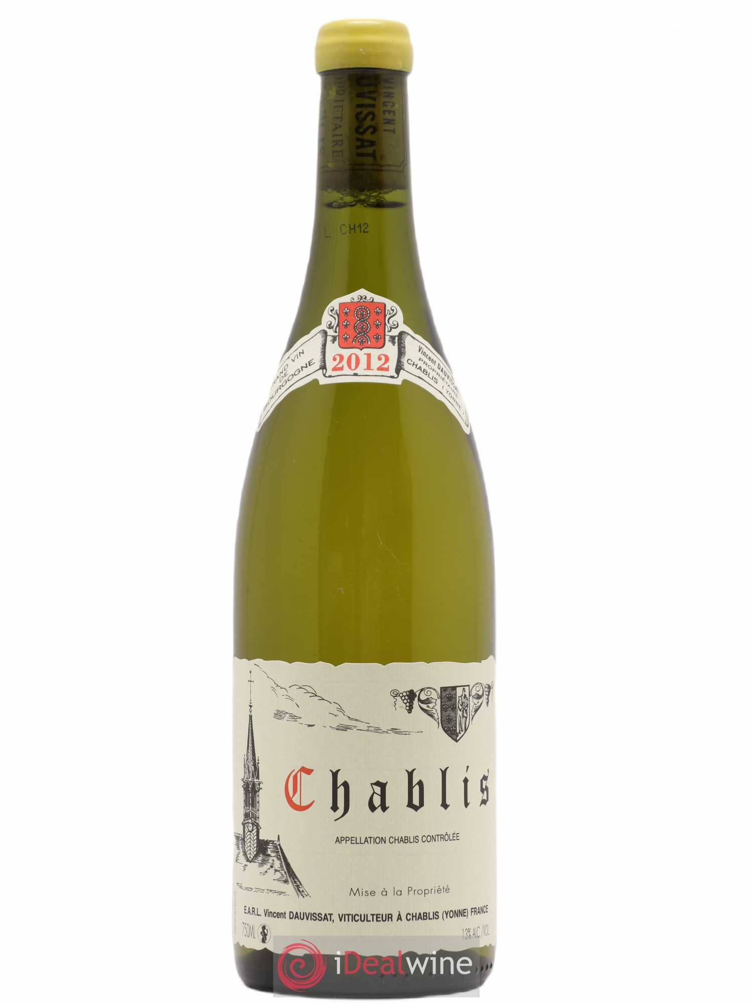 Chablis Vincent Dauvissat (Domaine) 2012 - Lot de 1 bouteille - 0