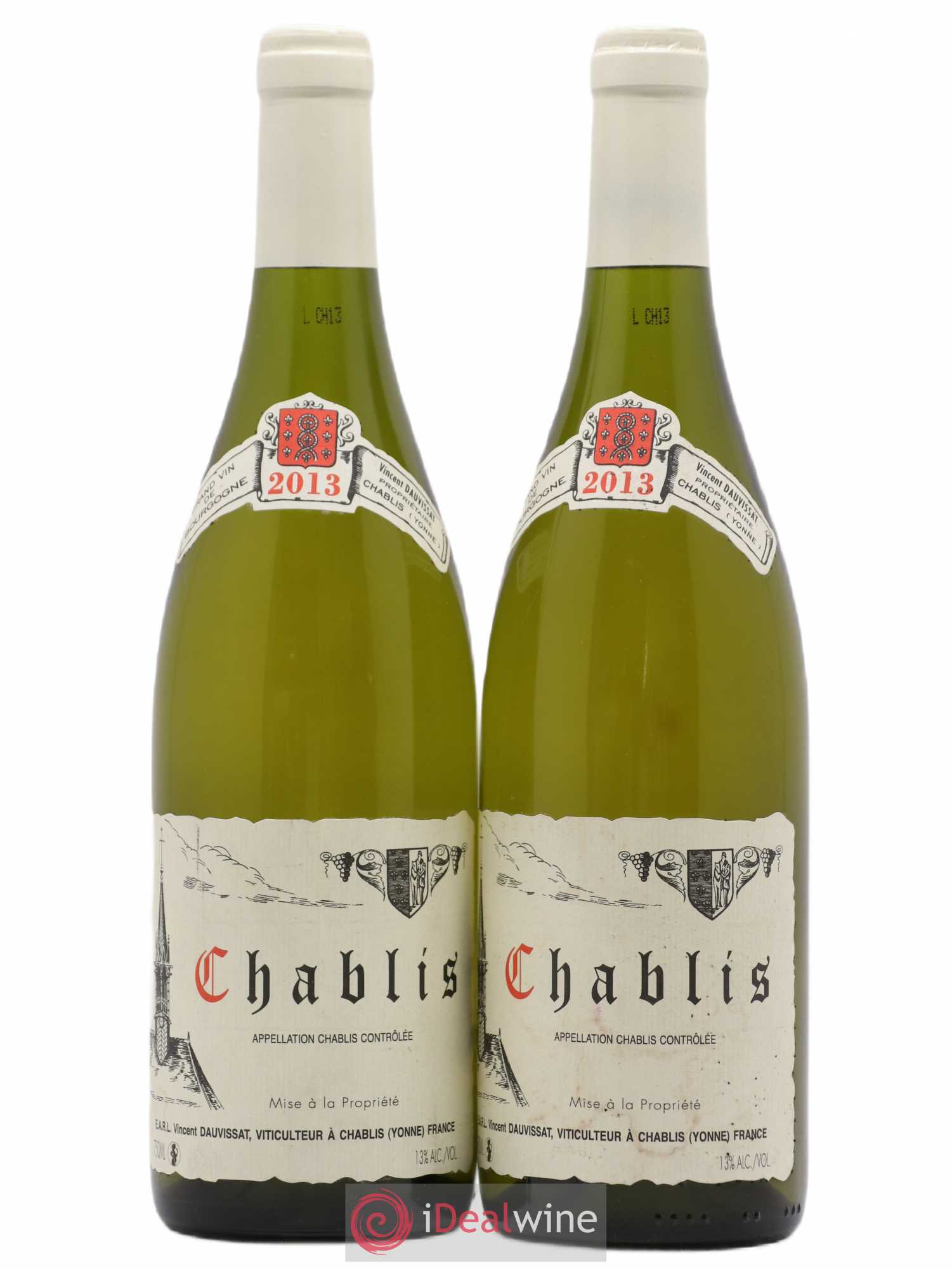 Chablis Vincent Dauvissat (Domaine) 2013 - Lot de 2 bouteilles - 0