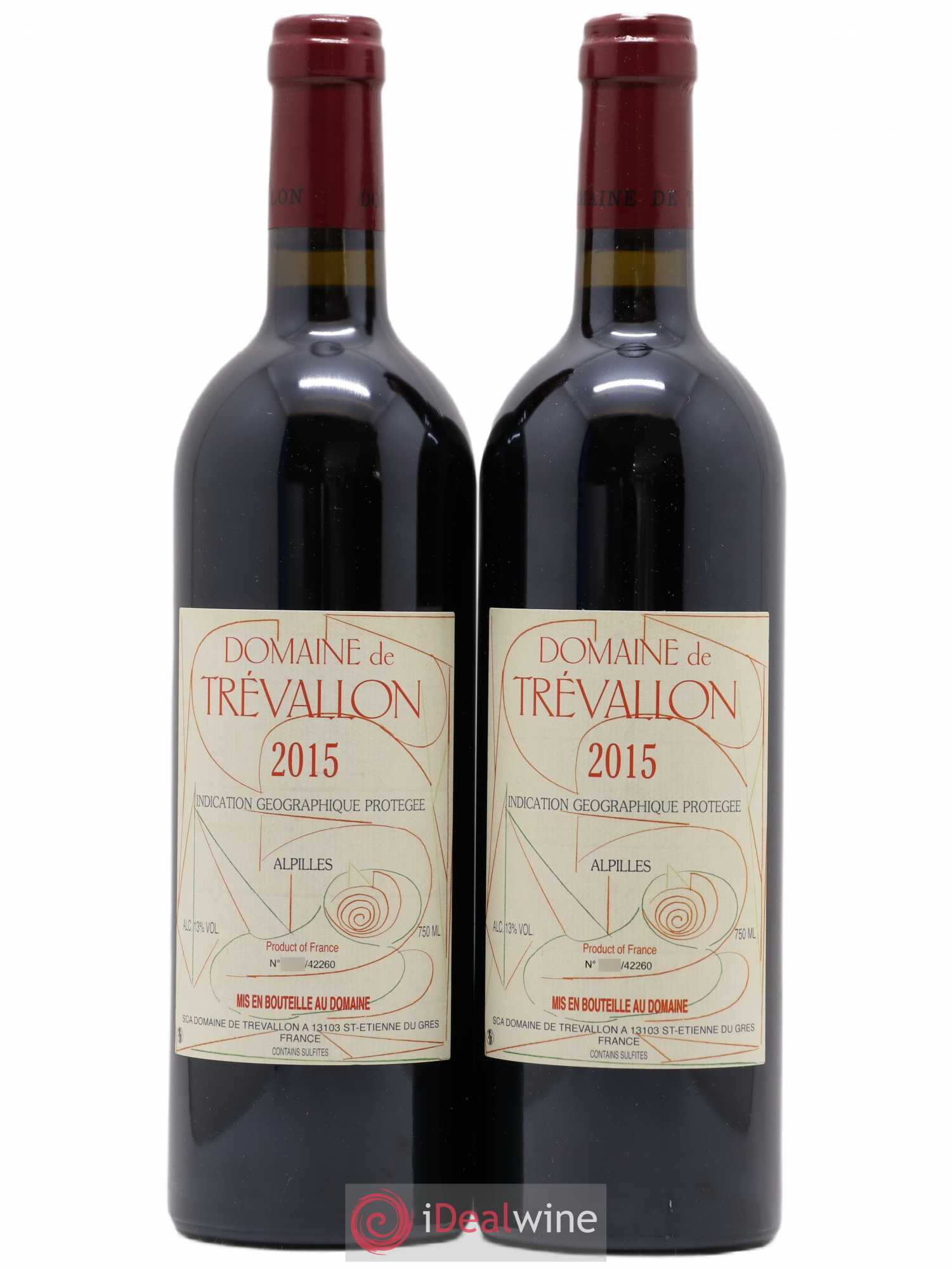 Alpilles Trévallon (Domaine de) Eloi Dürrbach 2015 - Lot de 2 bouteilles - 0