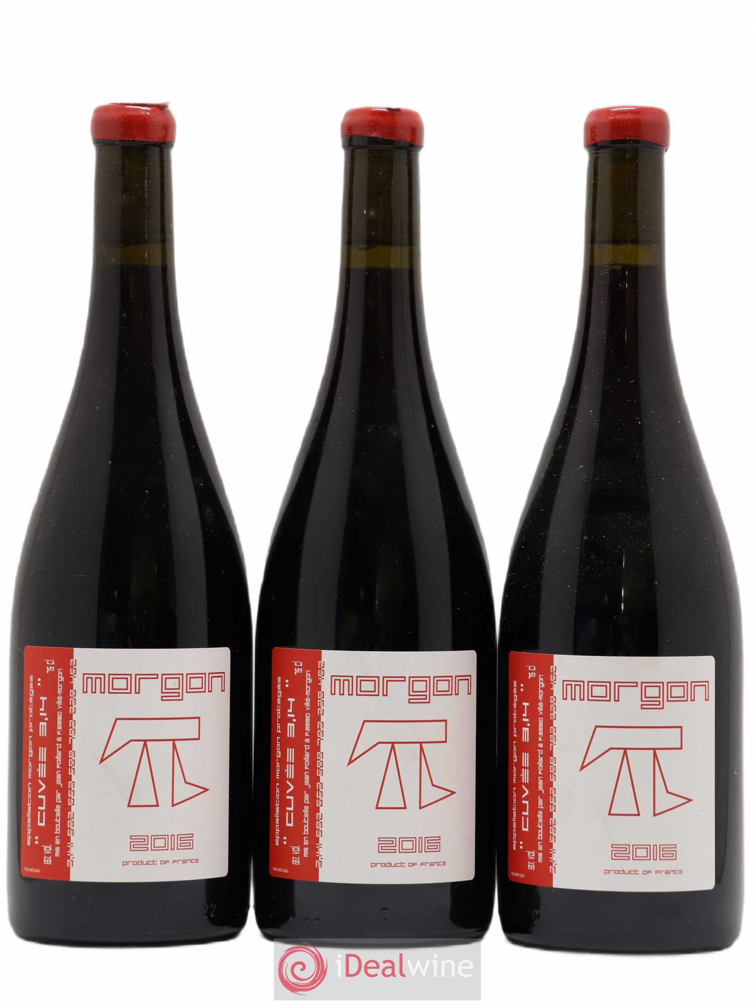 Morgon 3.14 Jean Foillard 2016 - Lot de 3 bouteilles - 0