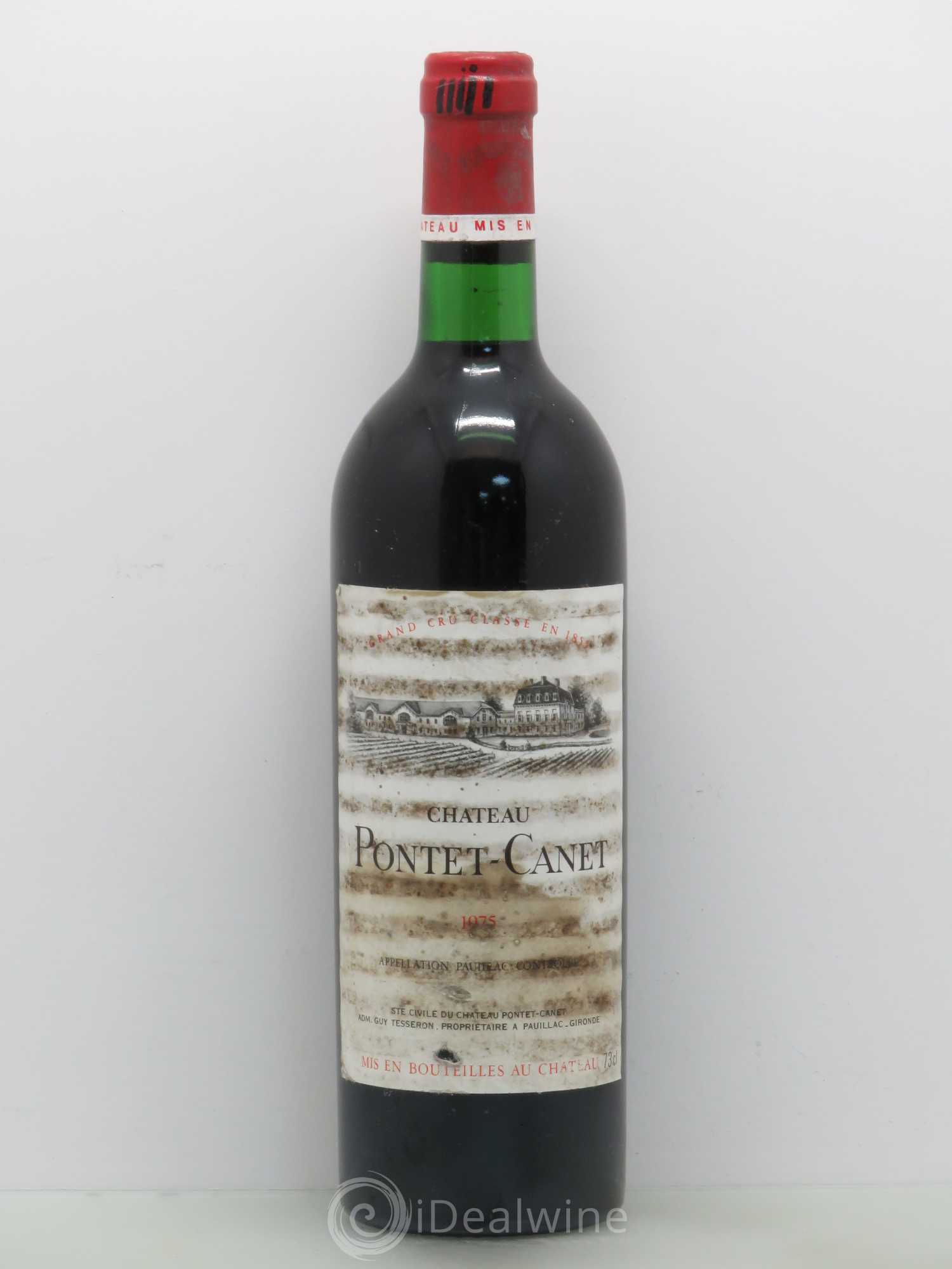 Château Pontet Canet 5ème Grand Cru Classé 1975 - Lot de 1 bouteille - 0