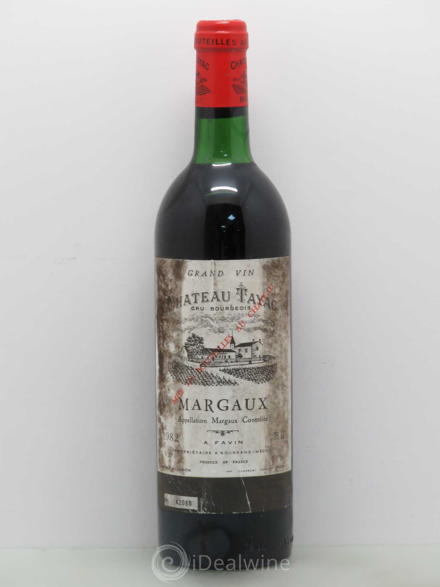 Château Tayac Cru Bourgeois 1982 - Lot de 1 bouteille - 0