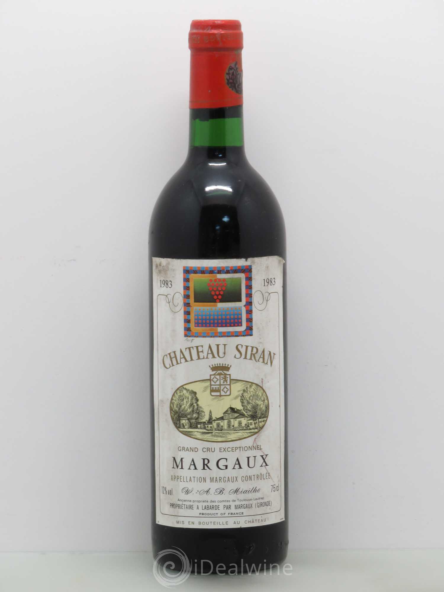 Château Siran 1983 - Lot de 1 bouteille - 0