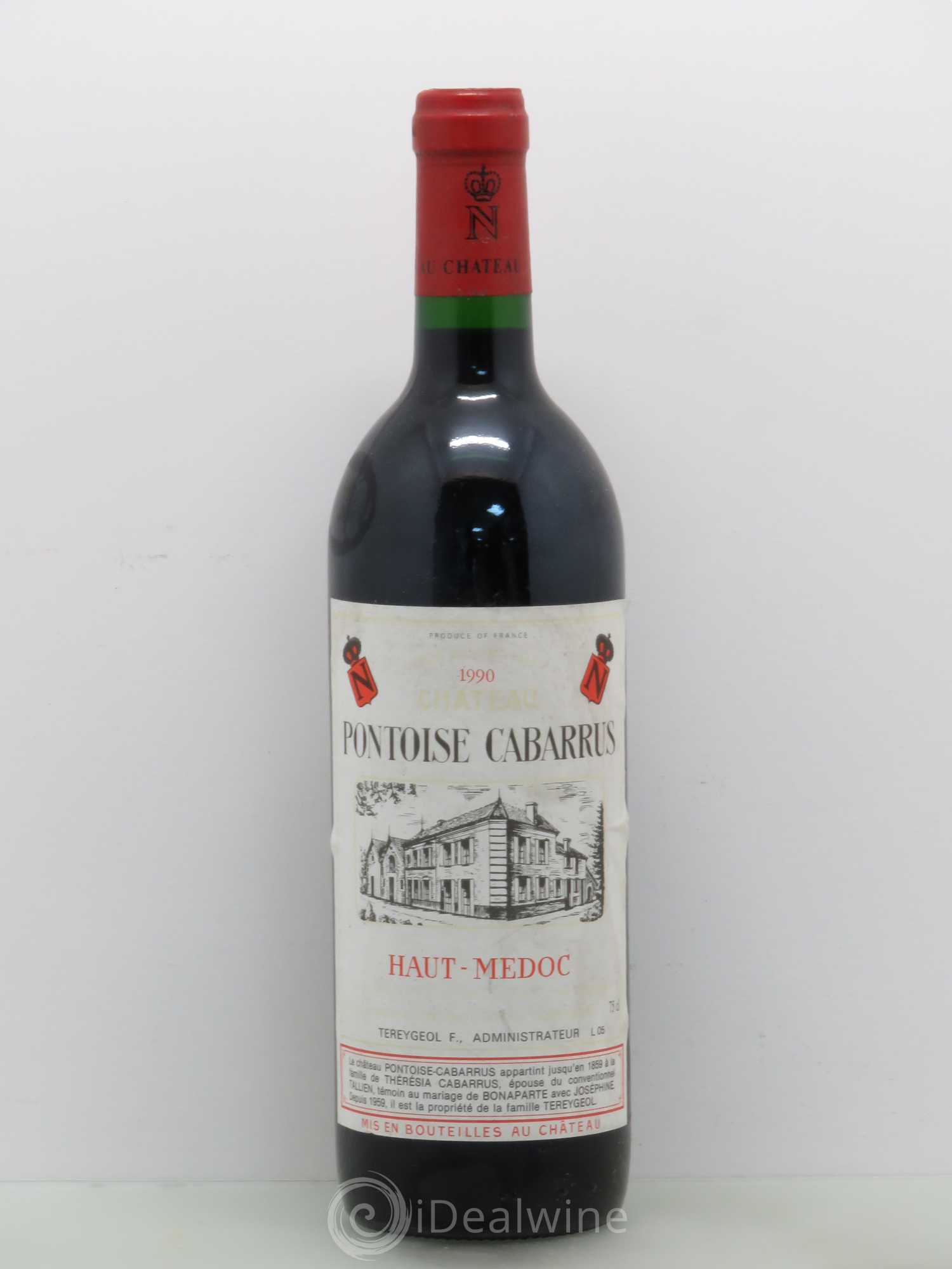 Château Pontoise Cabarrus Cru Bourgeois 1990 - Lot de 1 bouteille - 0