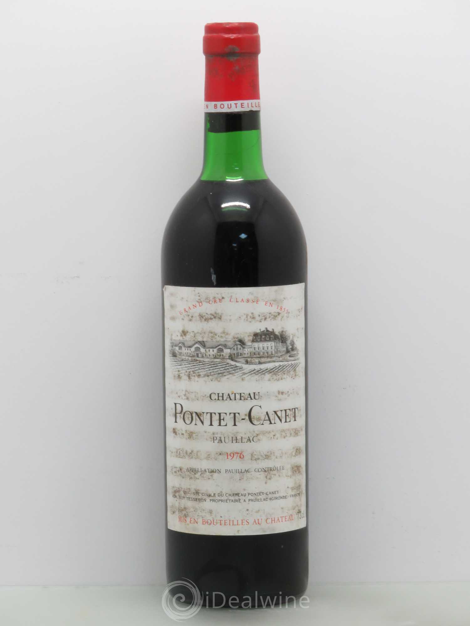 Château Pontet Canet 5ème Grand Cru Classé 1976 - Lot de 1 bouteille - 0