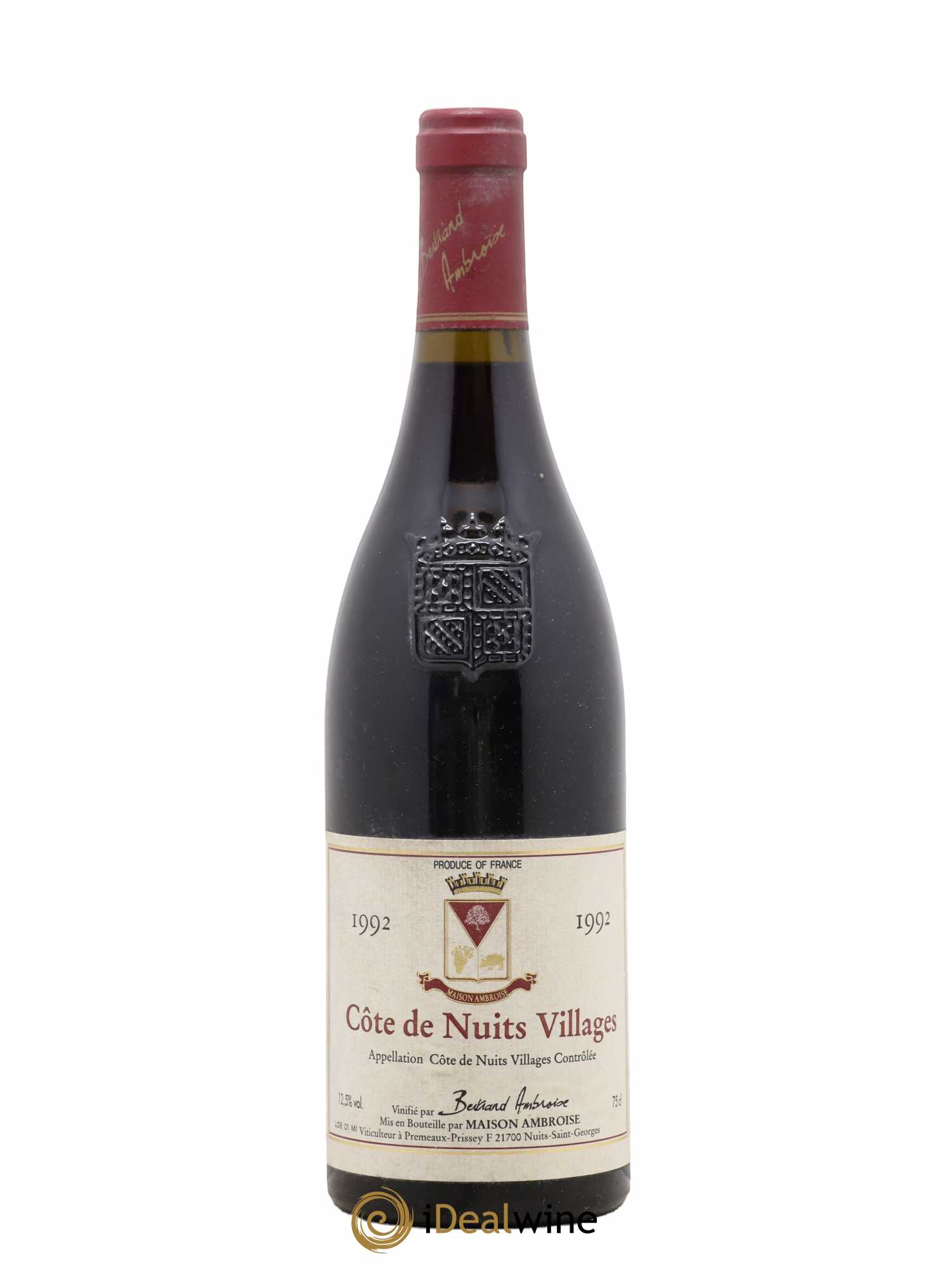 Côte de Nuits-Villages Ambroise 1992 - Lot de 1 bouteille - 0