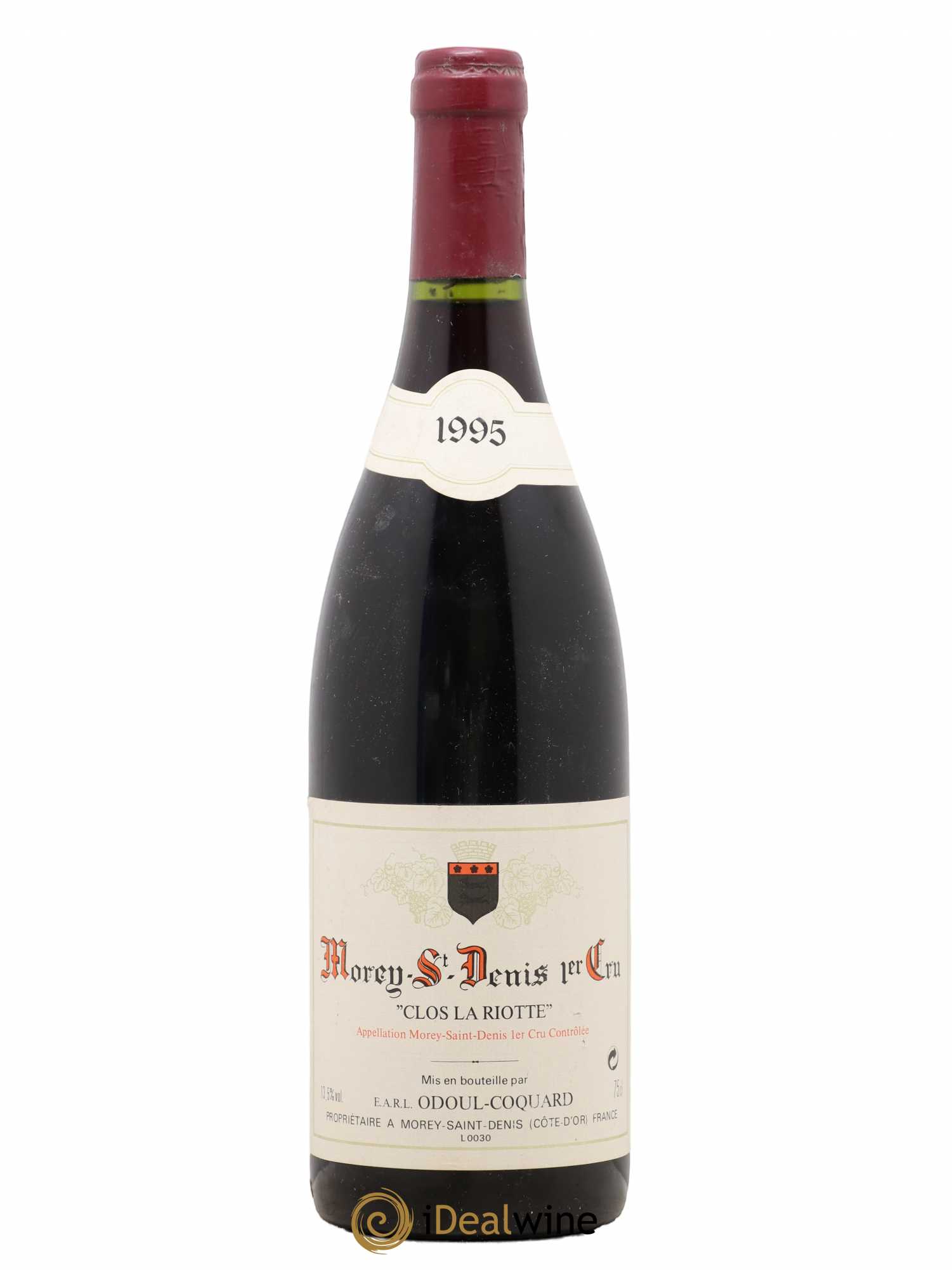 Morey-Saint-Denis 1er Cru Clos La Riotte Odoul Coquard 1995 - Lot de 1 bouteille - 0