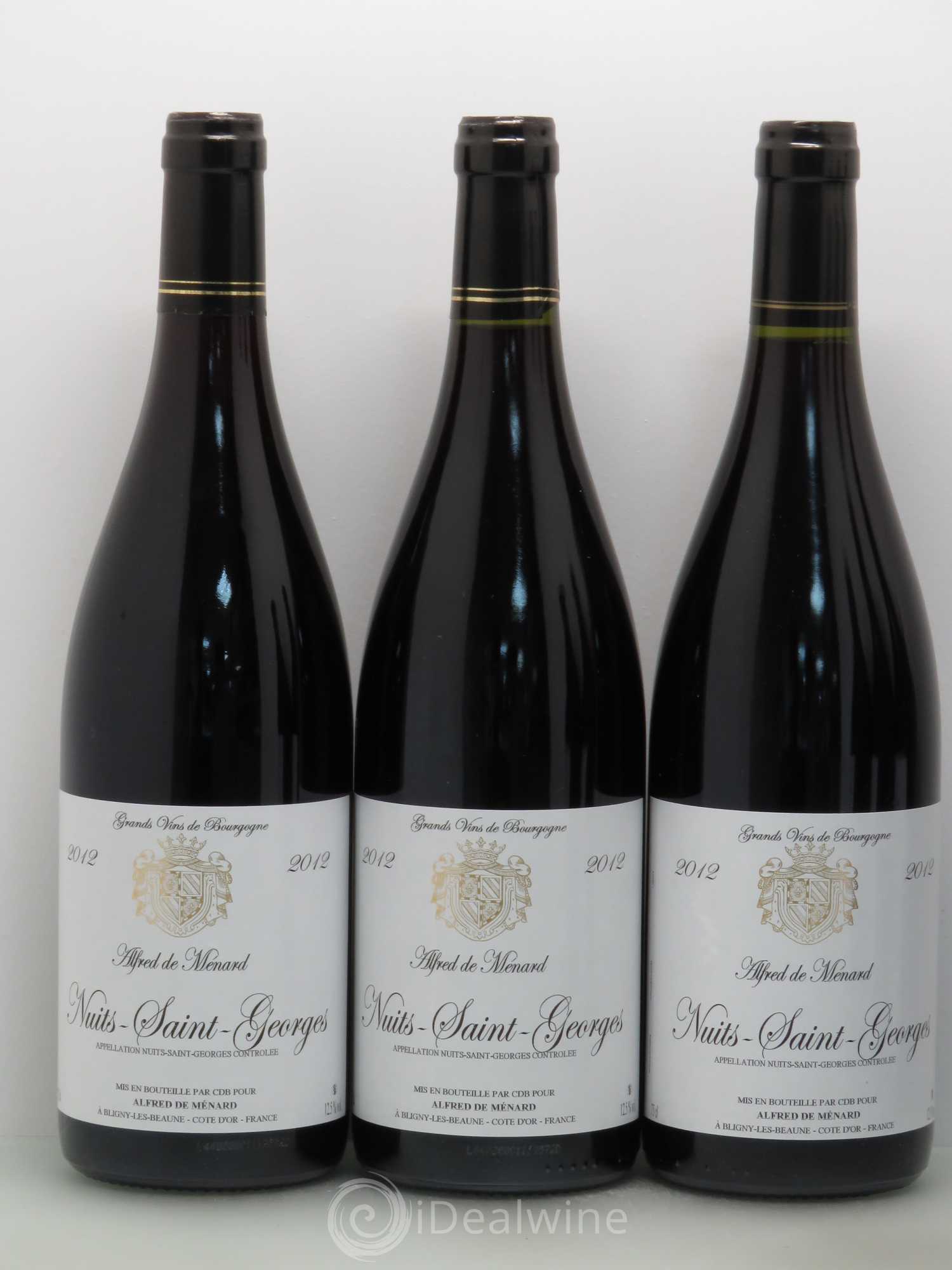 Nuits-Saint-Georges Alfred De Menard 2012 - Posten von 6 Flaschen - 1
