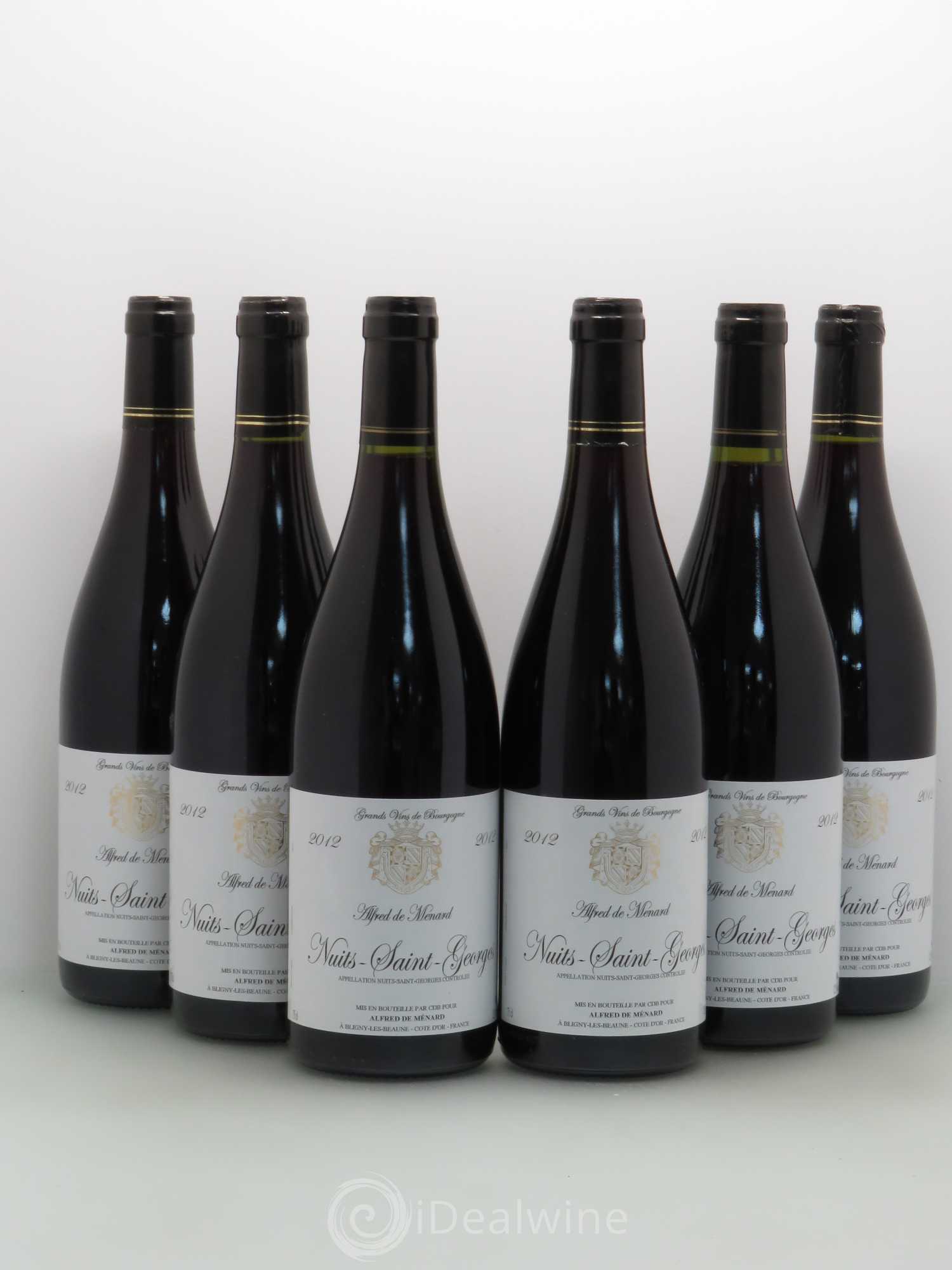 Nuits-Saint-Georges Alfred De Menard 2012 - Posten von 6 Flaschen - 0