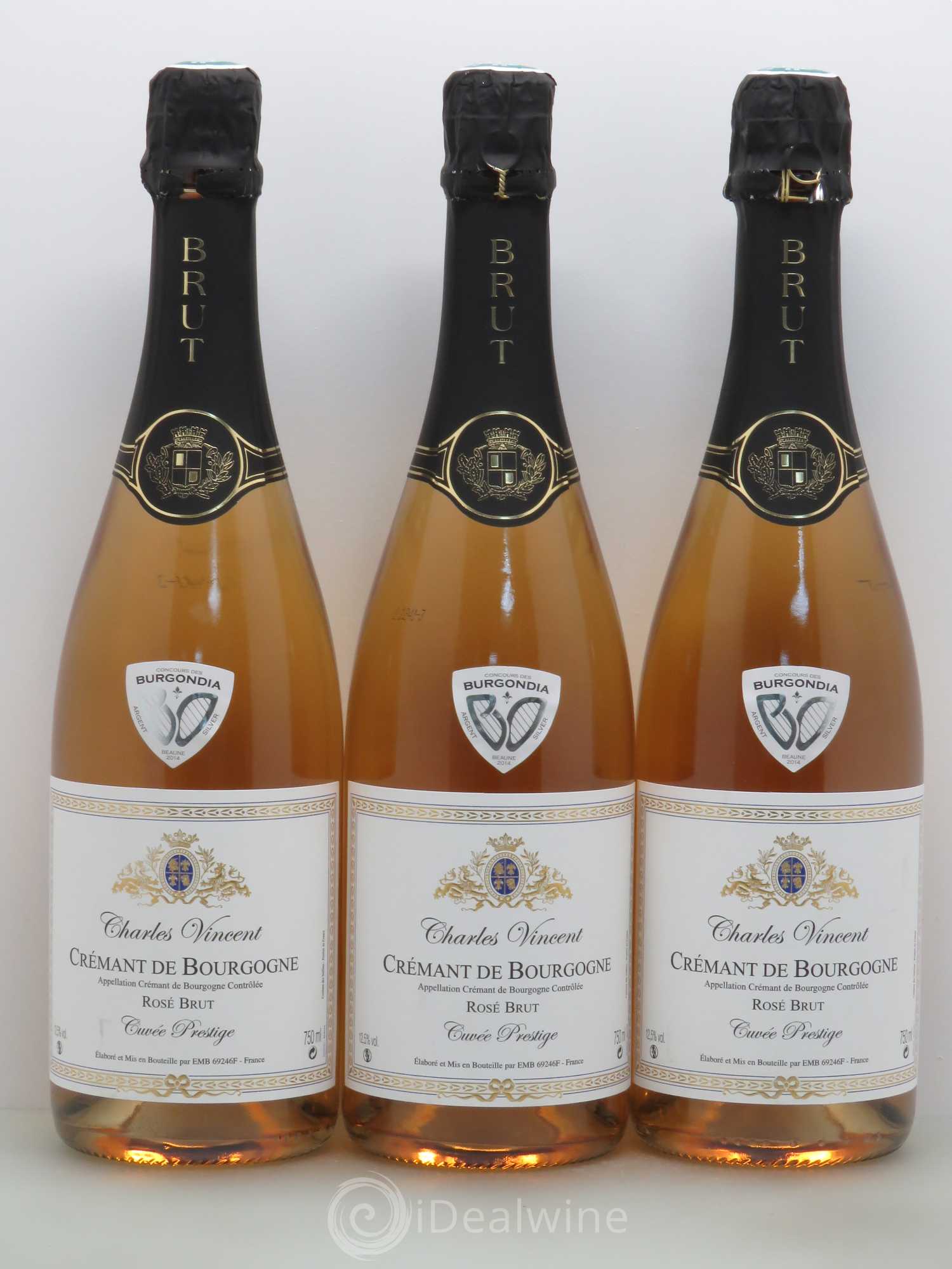 Divers Charles Vincent Cremant De Cuvee Prestige (sans prix de réserve) - Posten von 3 Flaschen - 0