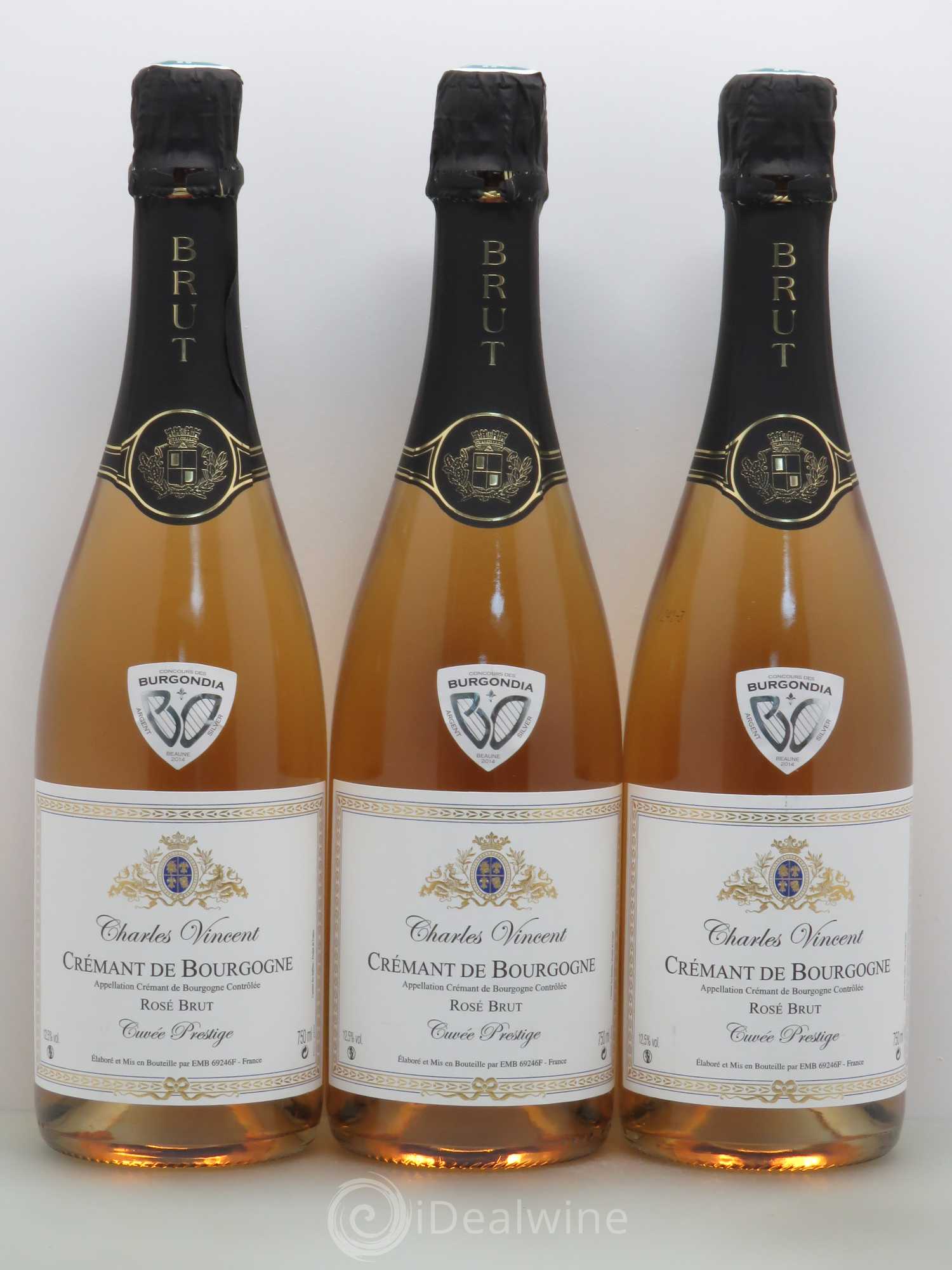 Divers Charles Vincent Cremant De Cuvee Prestige (sans prix de réserve) - Posten von 3 Flaschen - 0