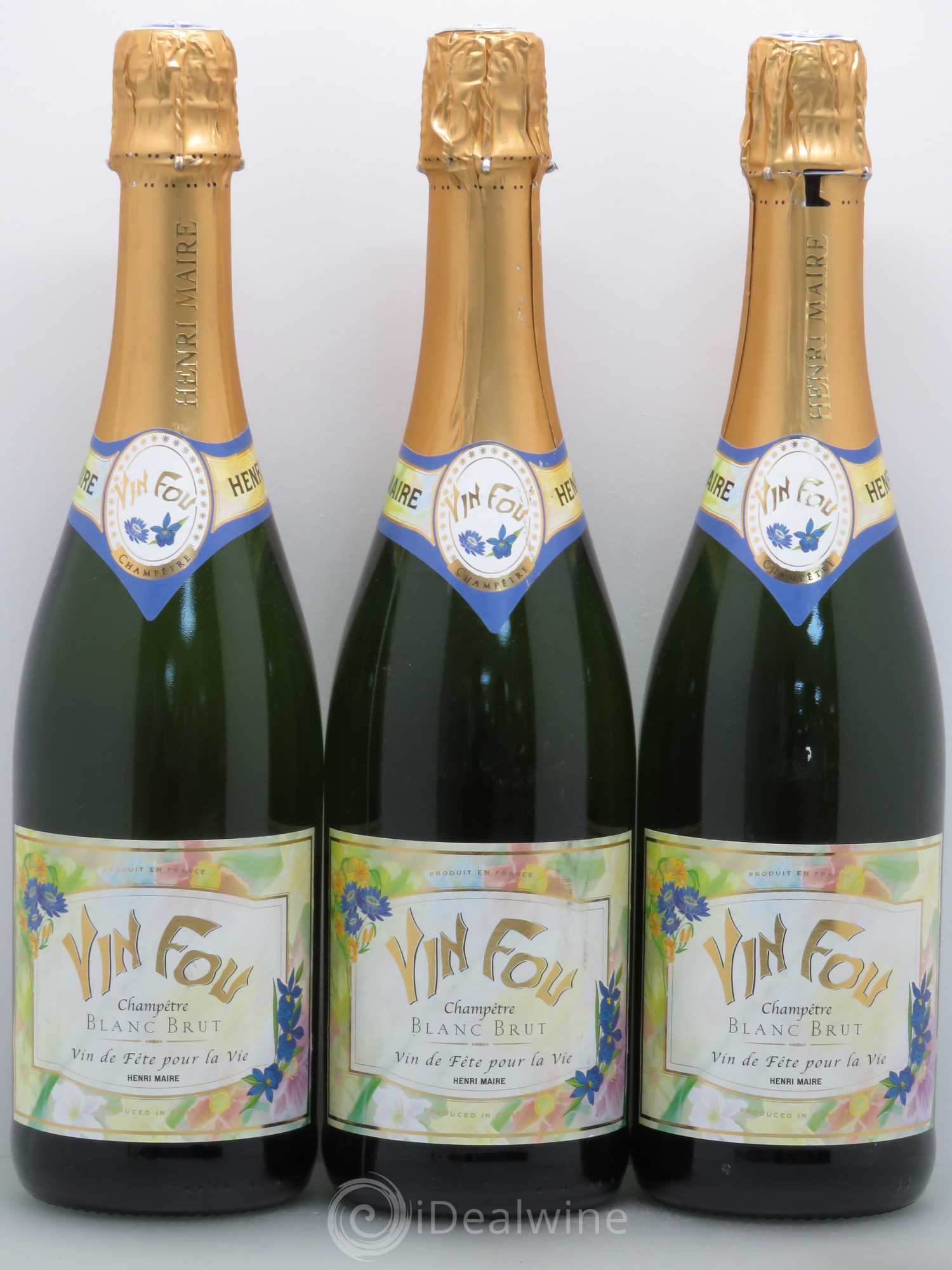 Divers Henri Maire Vin Fou Vin Fou Champêtre - Posten von 3 Flaschen - 0