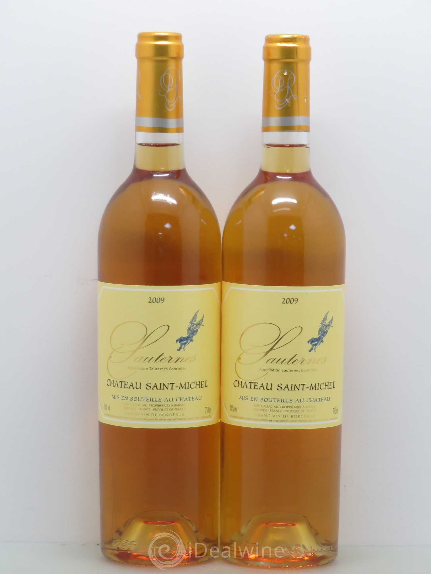 Sauternes Château Saint Michel (sans prix de réserve) 2009 - Lotto di 2 bottiglie - 0