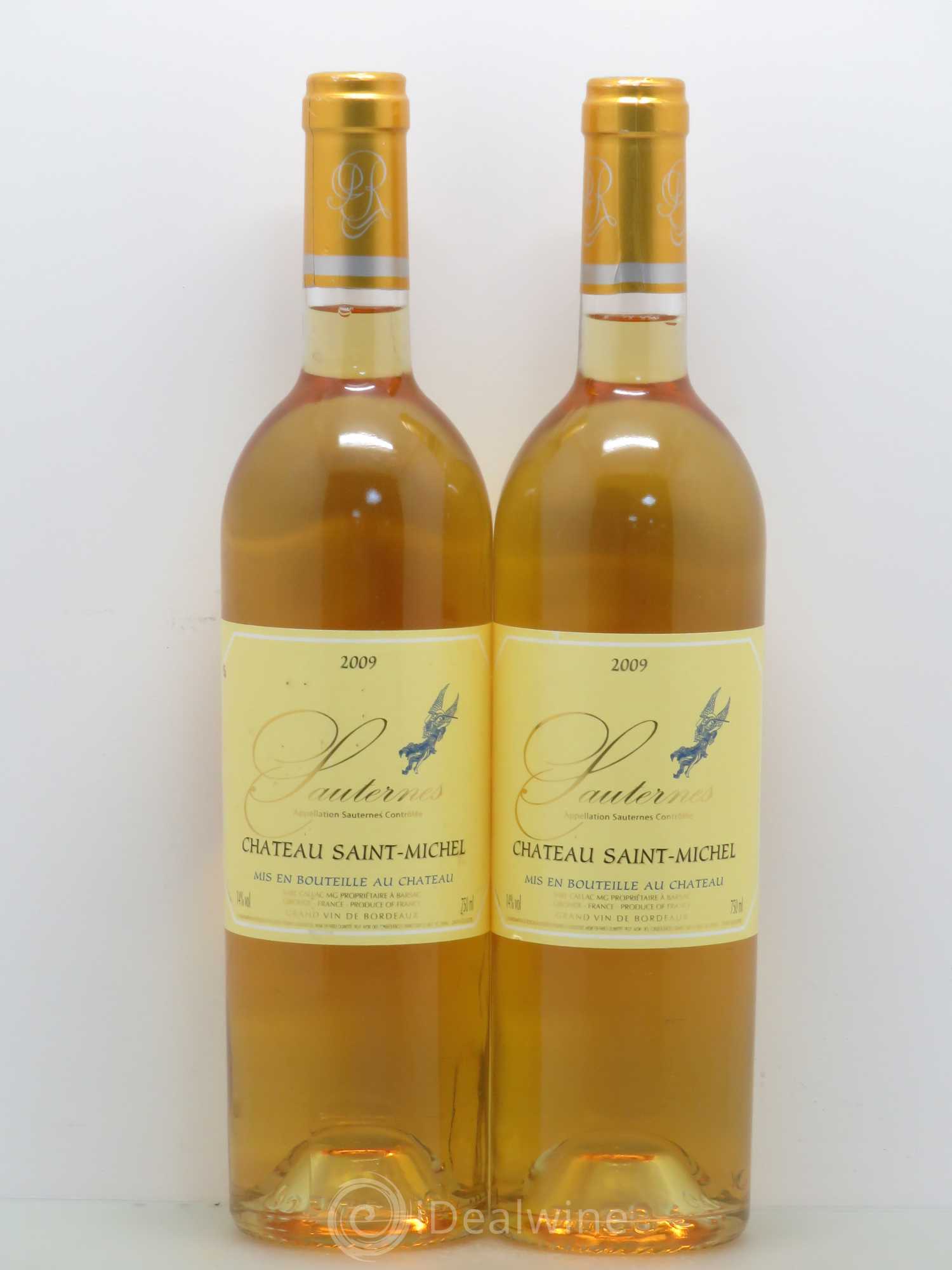 Sauternes Château Saint Michel (sans prix de réserve) 2009 - Lotto di 2 bottiglie - 0