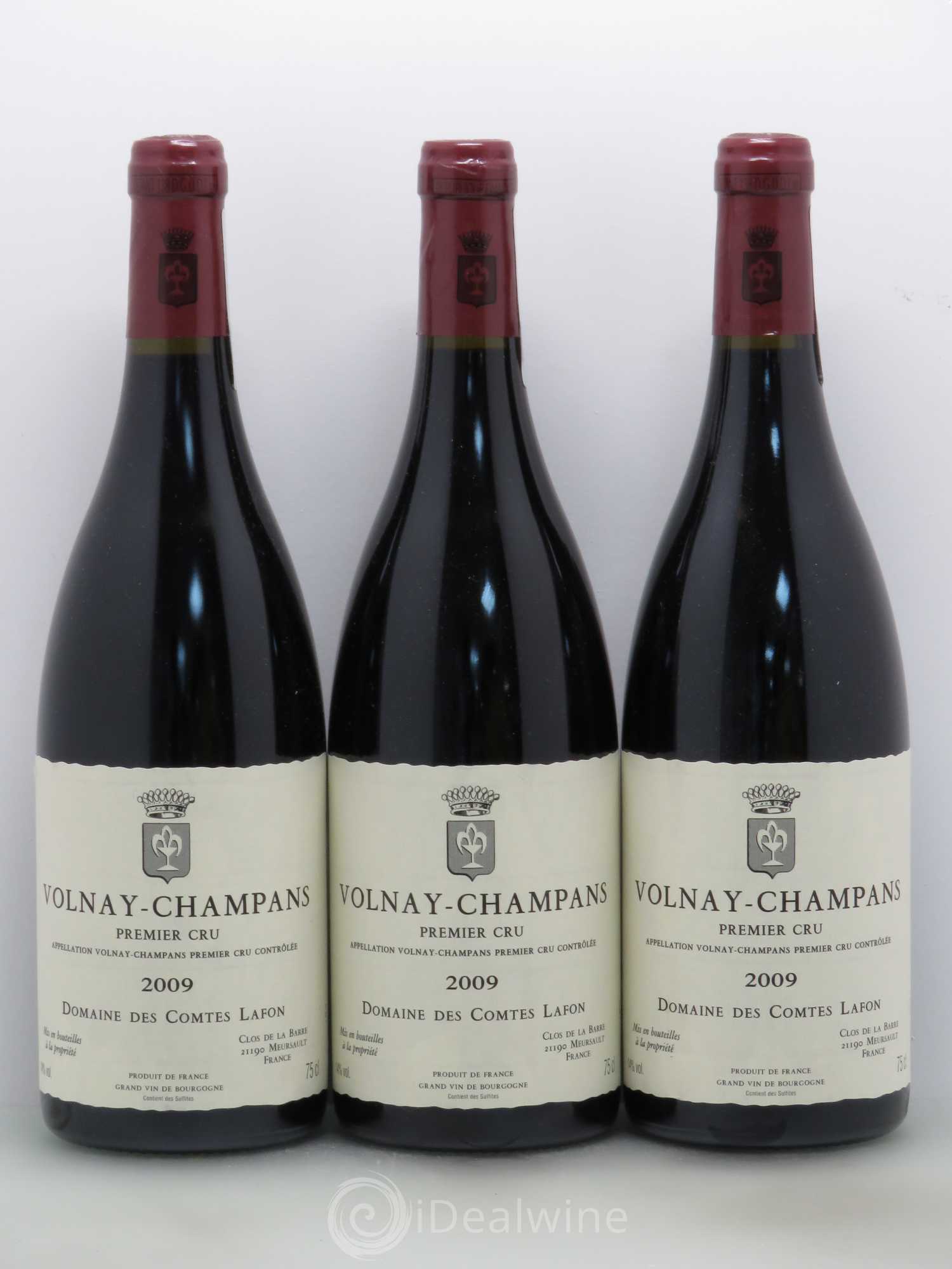 Volnay 1er Cru Champans Comtes Lafon (Domaine des) 2009 - Lot de 3 bouteilles - 0
