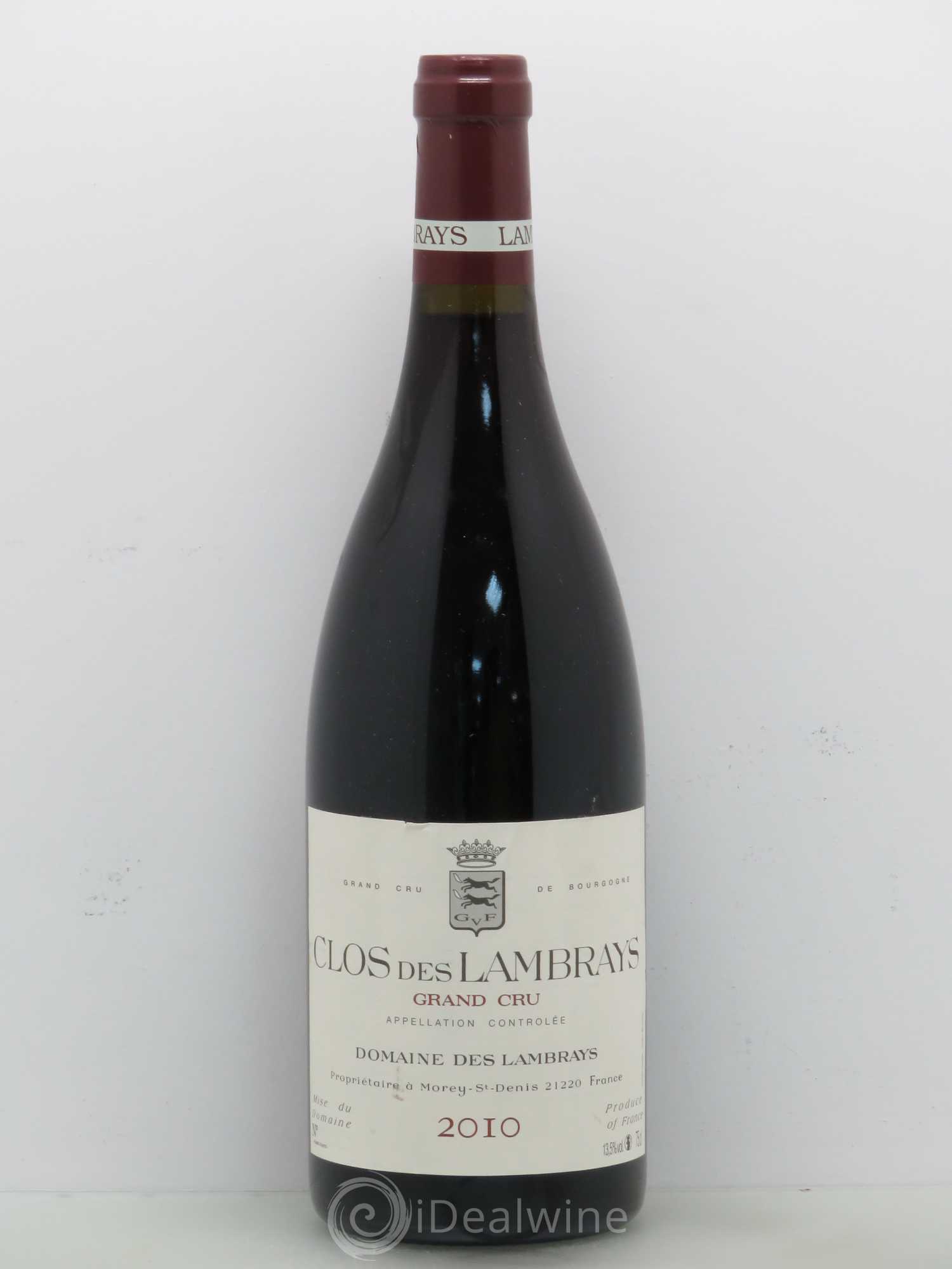 Clos des Lambrays Grand Cru Domaine des Lambrays 2010 - Lot de 1 bouteille - 0