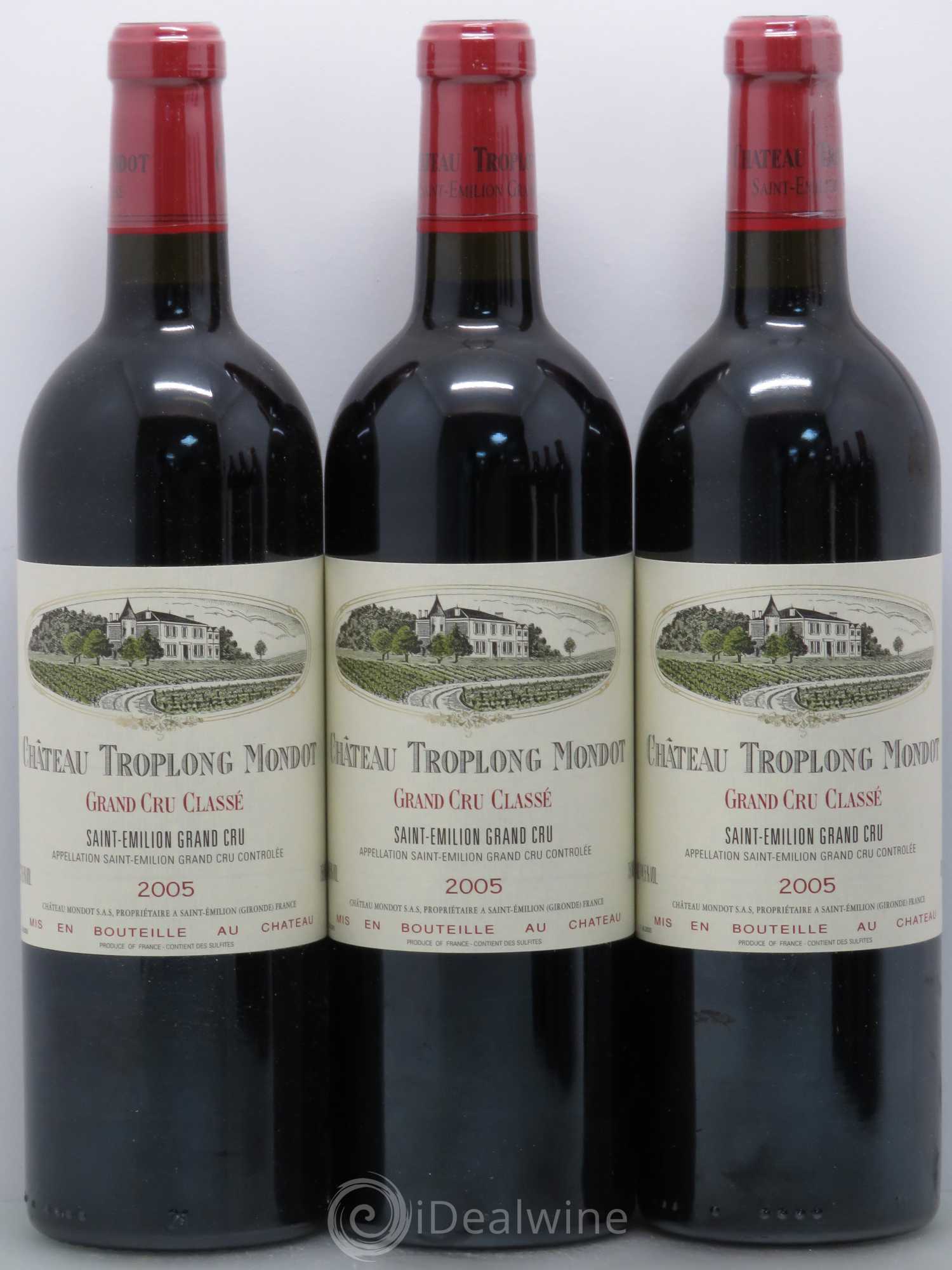Château Troplong Mondot 1er Grand Cru Classé B 2005 - Lot de 12 bouteilles - 2