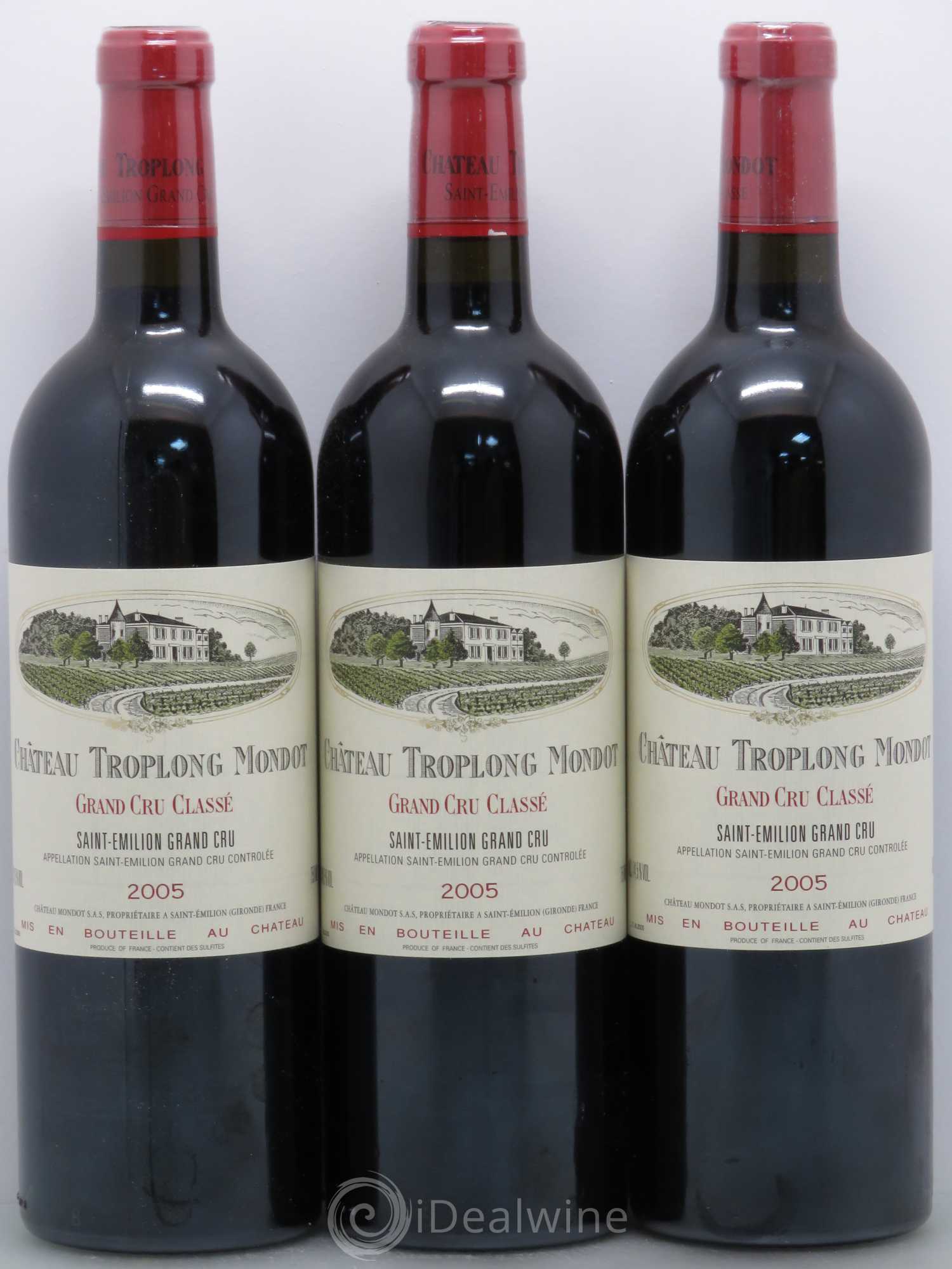 Château Troplong Mondot 1er Grand Cru Classé B 2005 - Lot de 12 bouteilles - 4