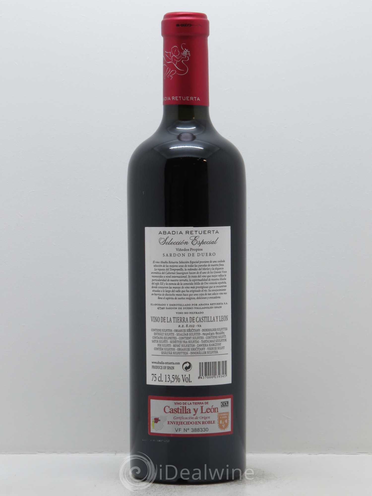 Vino de la Terra de Castilla y Leon Seleccion Especial Abadia Retuerta 2007 - Lot de 1 bouteille - 1