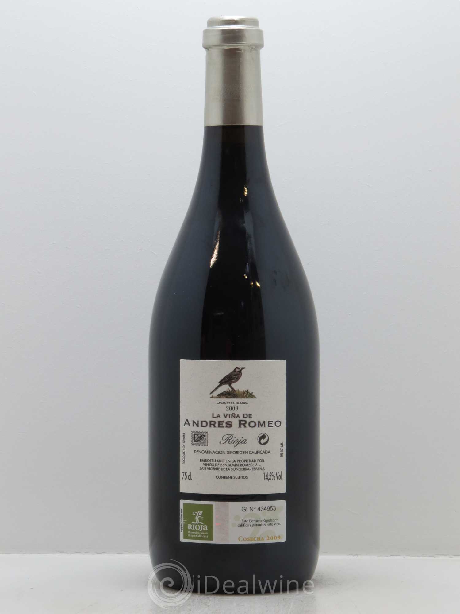 Rioja Bodega Contador DOCA La Vina de Andres Romeo Benjamin Romeo 2009 - Lot de 1 bouteille - 1