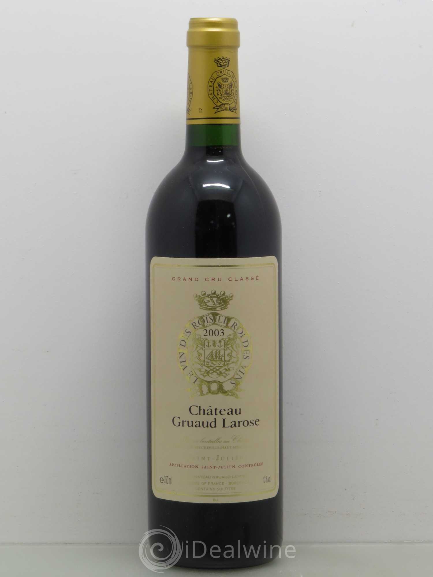 Château Gruaud Larose 2ème Grand Cru Classé 2003 - Lot de 1 bouteille - 0