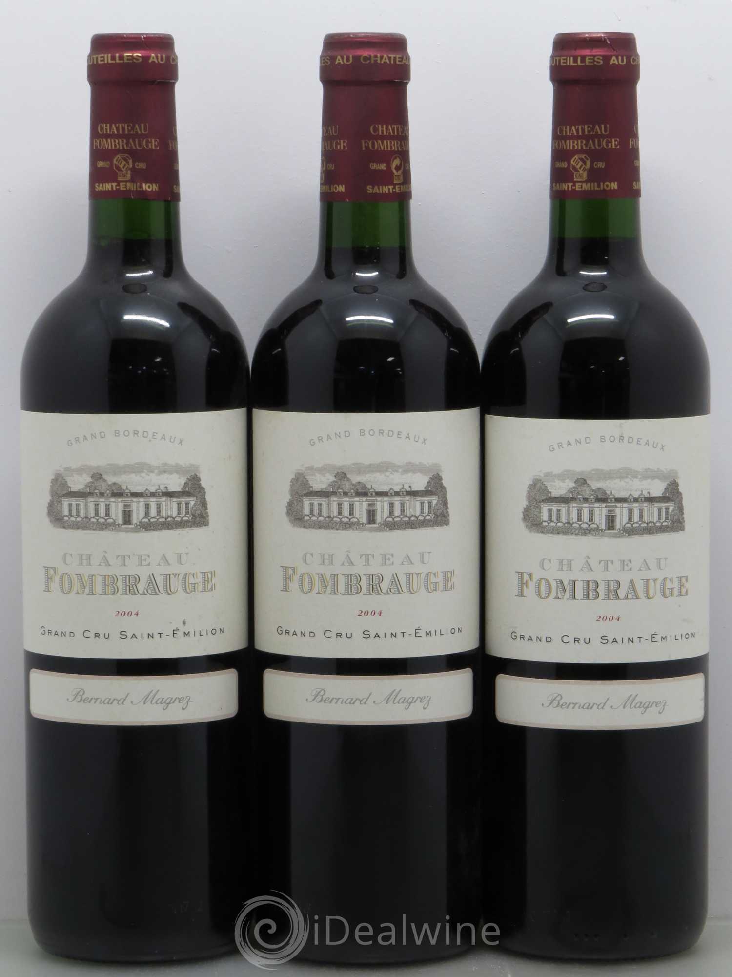 Château Fombrauge Grand Cru Classé 2004 - Lot de 3 bouteilles - 0