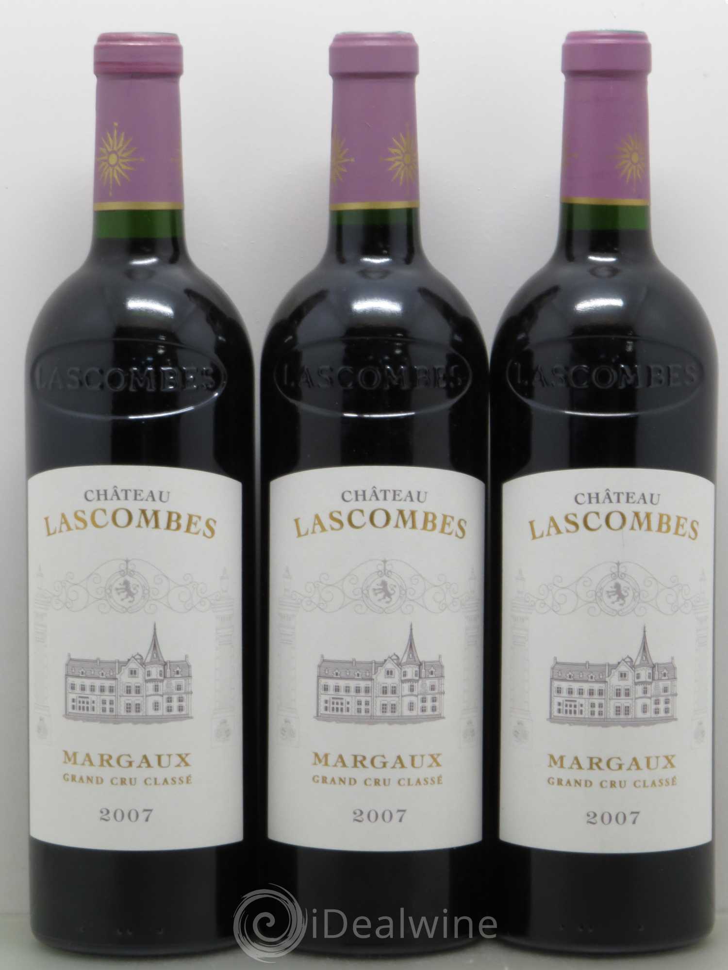Château Lascombes 2ème Grand Cru Classé 2007 - Lot de 3 bouteilles - 0