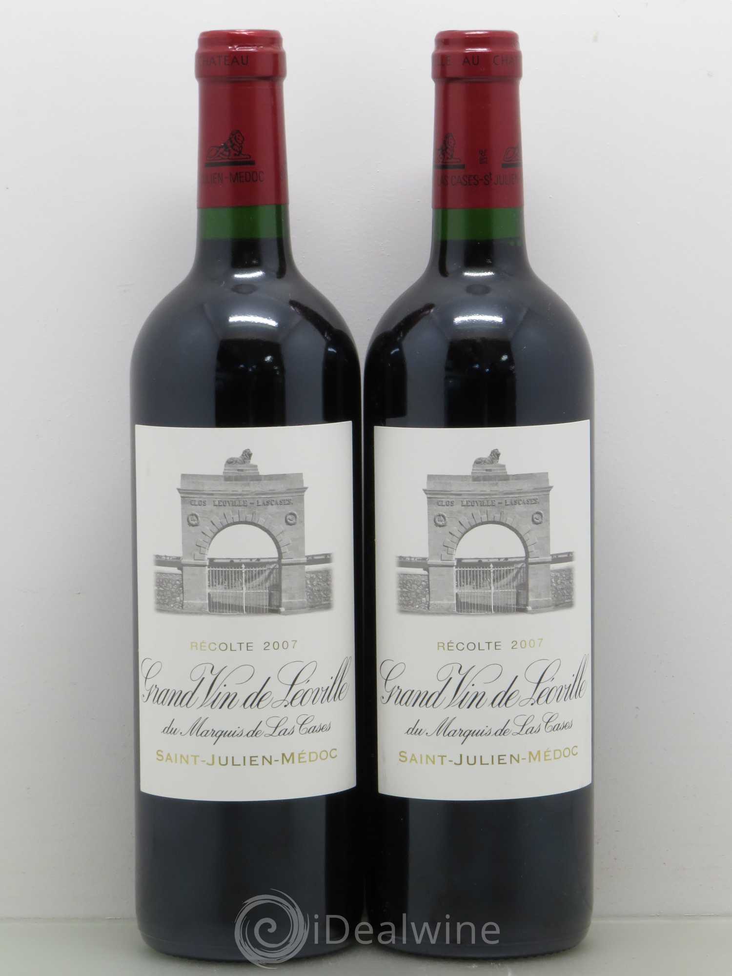 Château Léoville Las Cases 2ème Grand Cru Classé 2007 - Lot de 2 bouteilles - 0