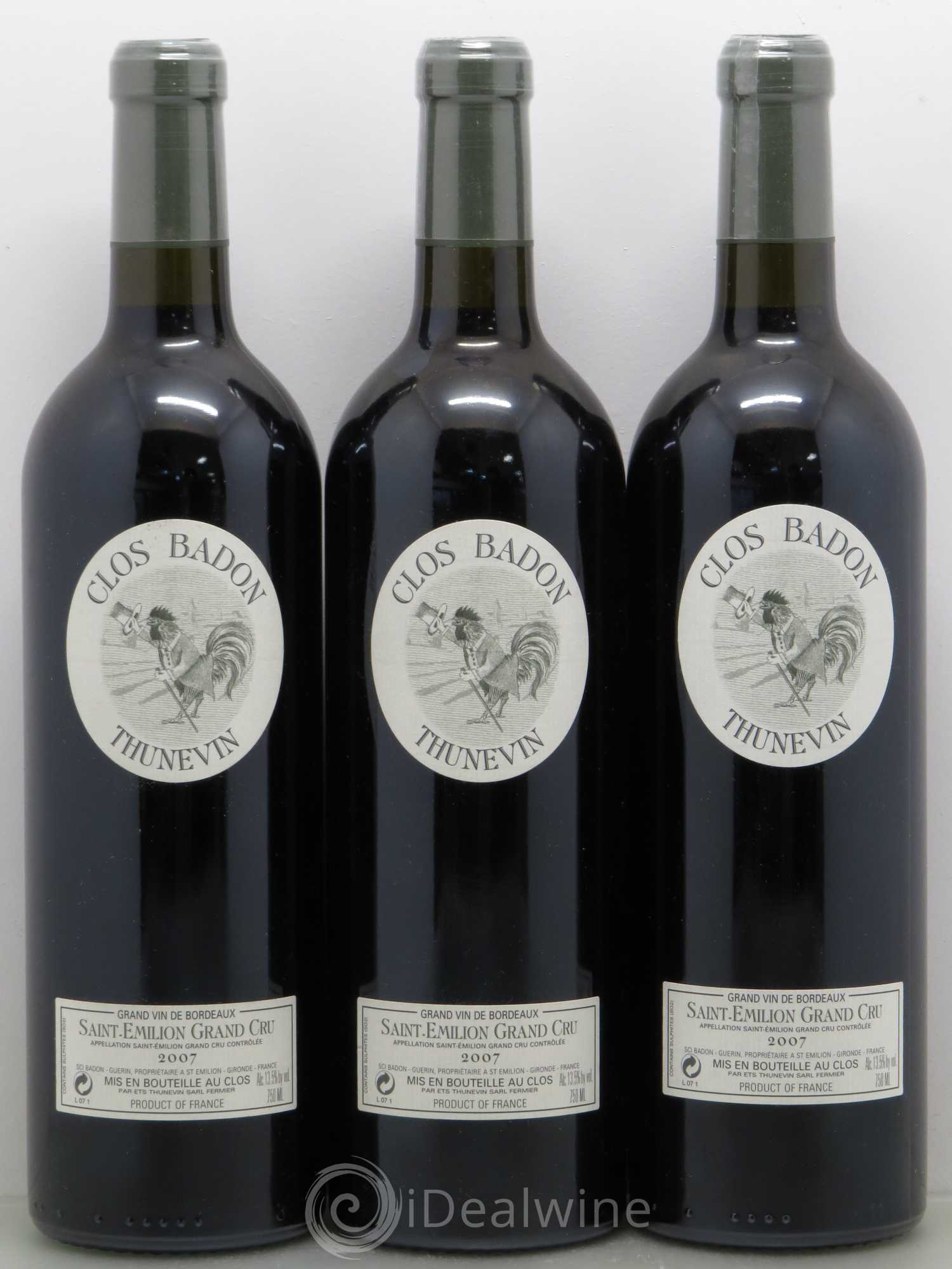 Clos Badon 2007 - Lot de 3 bouteilles - 0