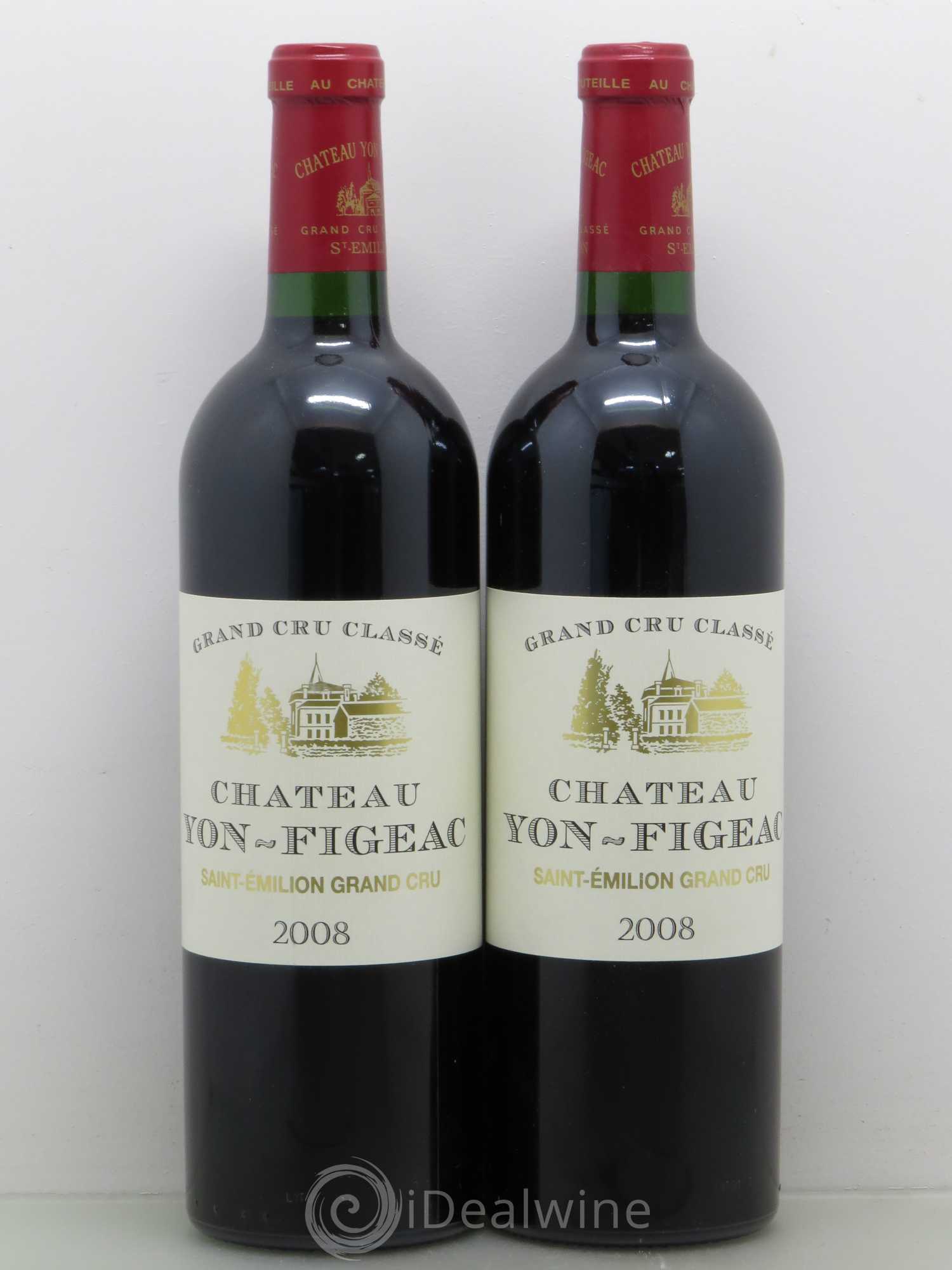 Château Yon Figeac Grand Cru Classé 2008 - Lot de 2 bouteilles - 0