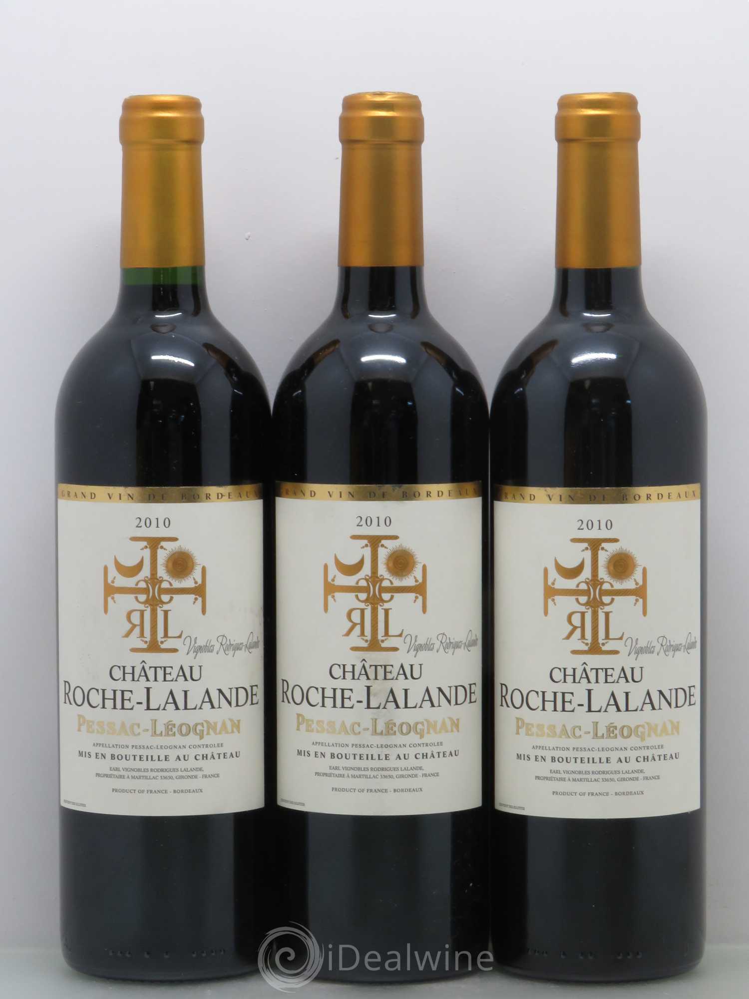 Bordeaux Château Roche-Lalande - Pessac Léognan 2010 - Posten von 3 Flaschen - 0