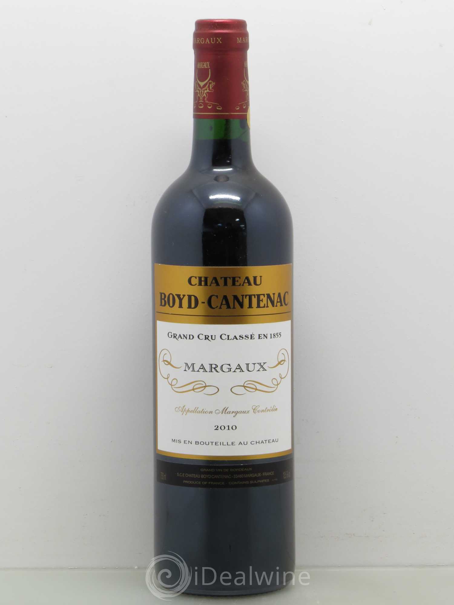 Château Boyd Cantenac 3ème Grand Cru Classé 2010 - Lot de 1 bouteille - 0