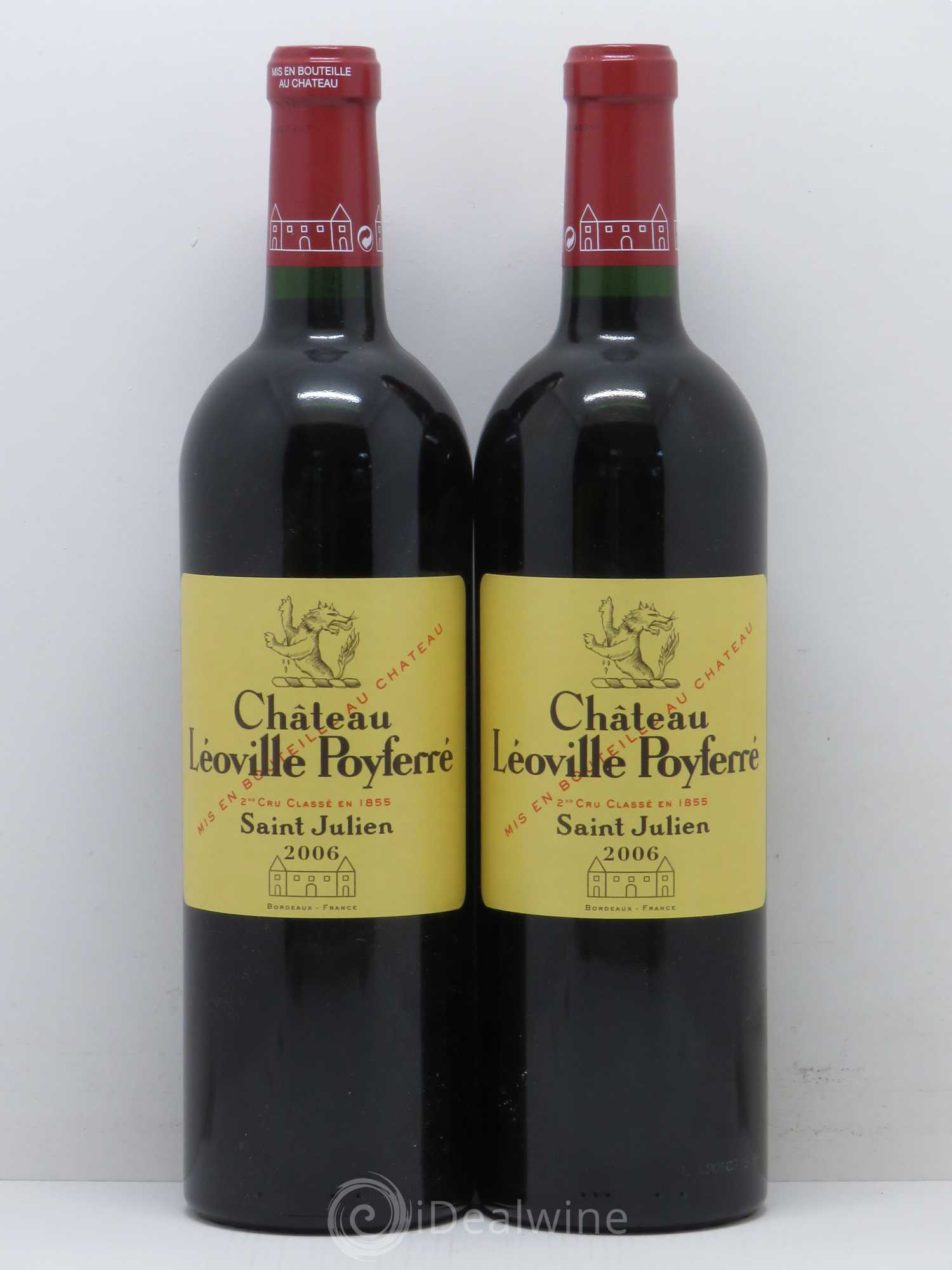 Château Léoville Poyferré 2ème Grand Cru Classé 2006 - Lot de 2 bouteilles - 0