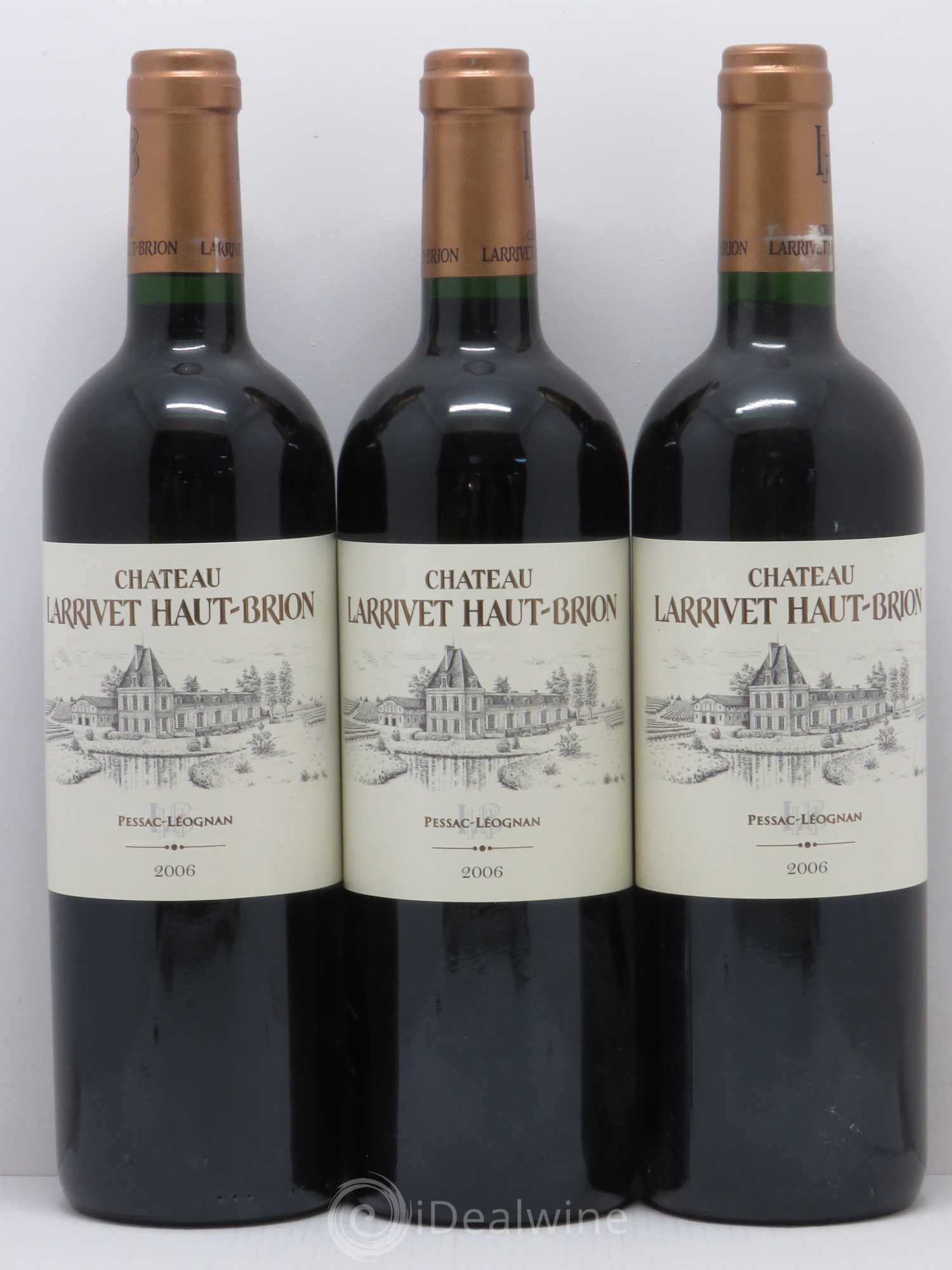 Château Larrivet Haut-Brion 2006 - Lot de 3 bouteilles - 0