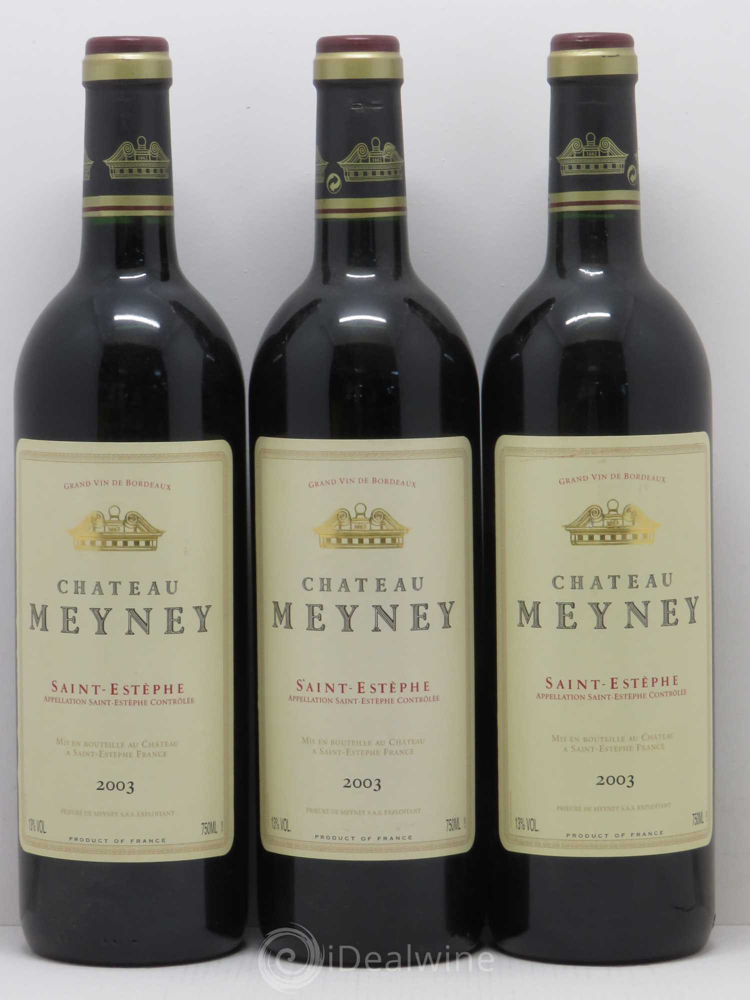 Château Meyney 2003 - Lot de 3 bouteilles - 0