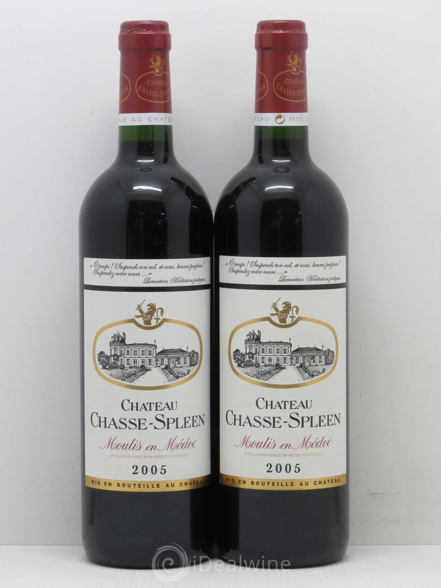 Château Chasse Spleen 2005 - Lot de 2 bouteilles - 0