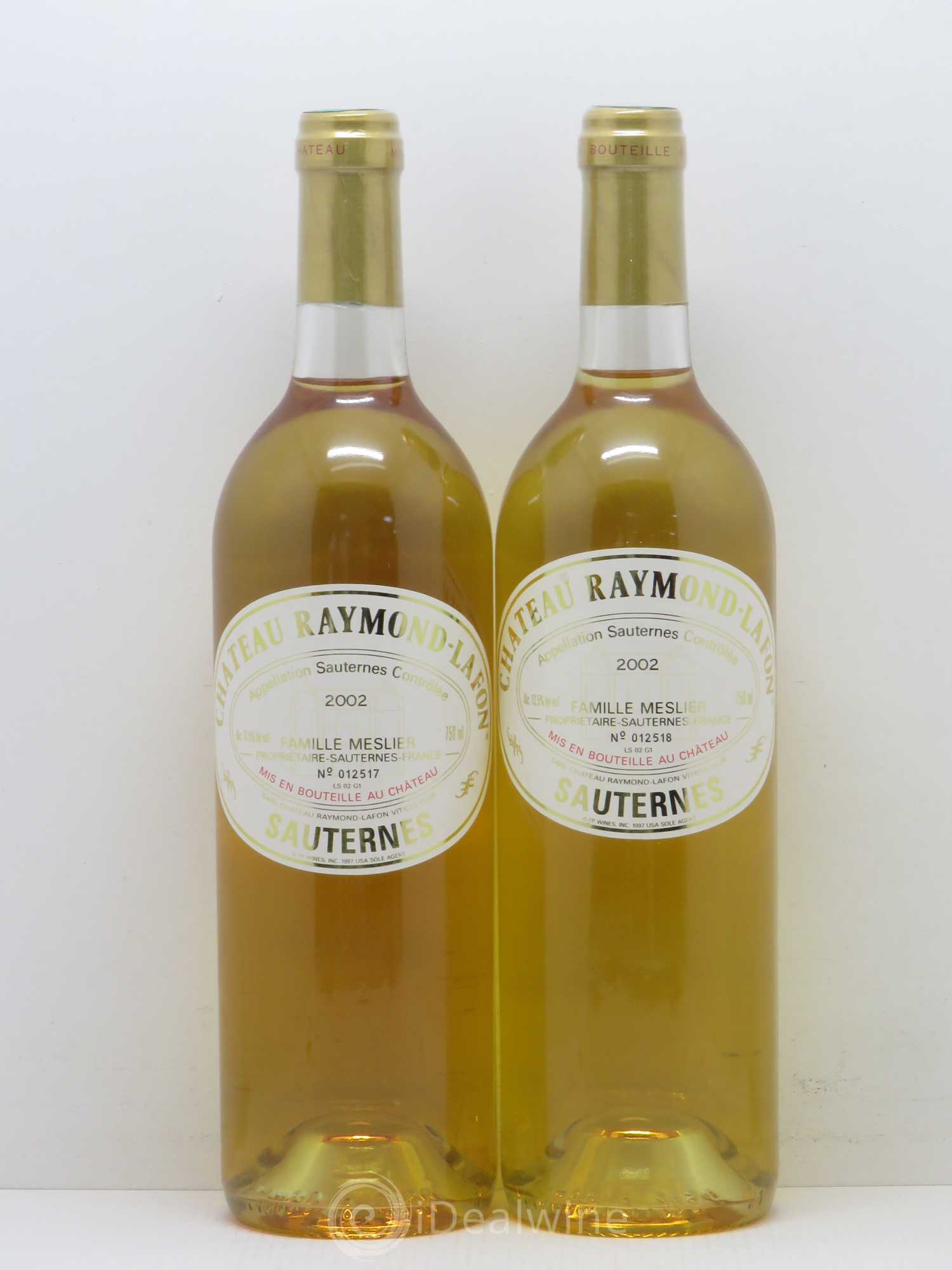 Château Raymond Lafon 2002 - Lotto di 2 bottiglie - 0